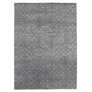 Grey Modern Wool Rug - 10'1" x 14'