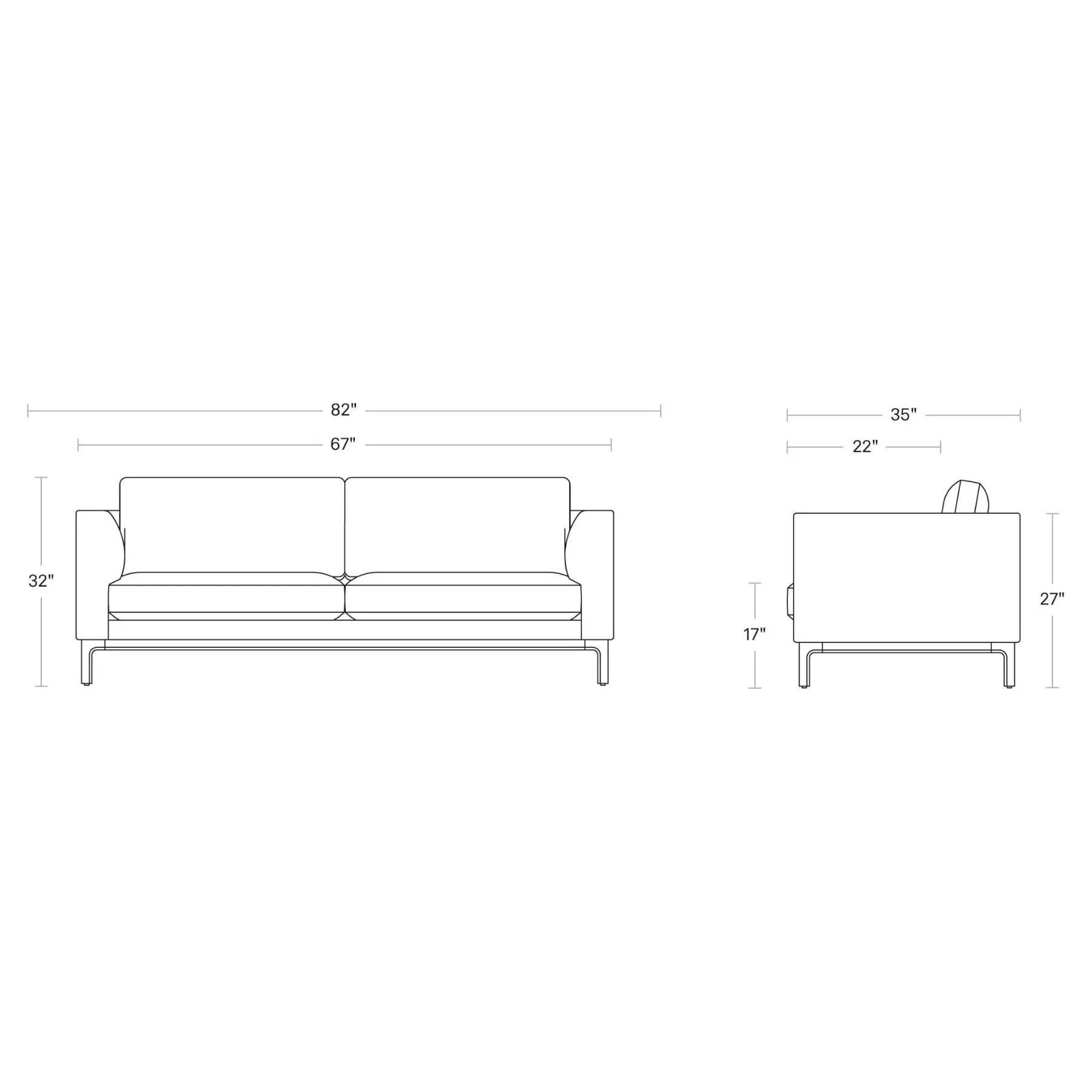 Guide 82-inch Sofa