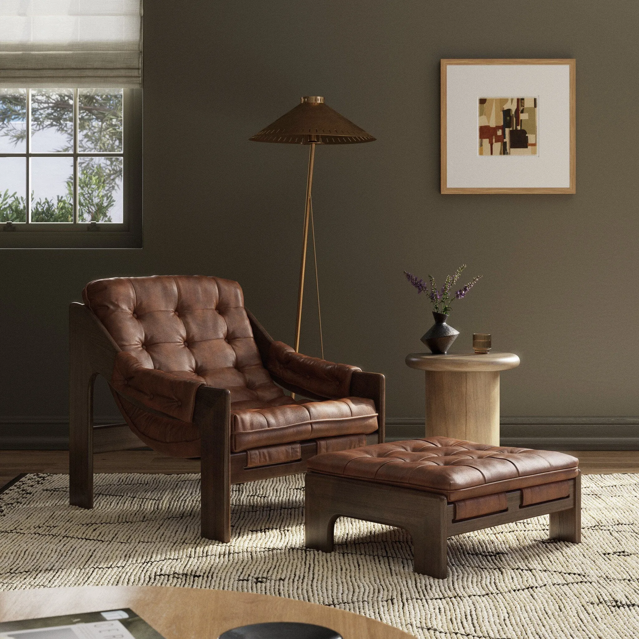 Halston Lounge Chair with Ottoman