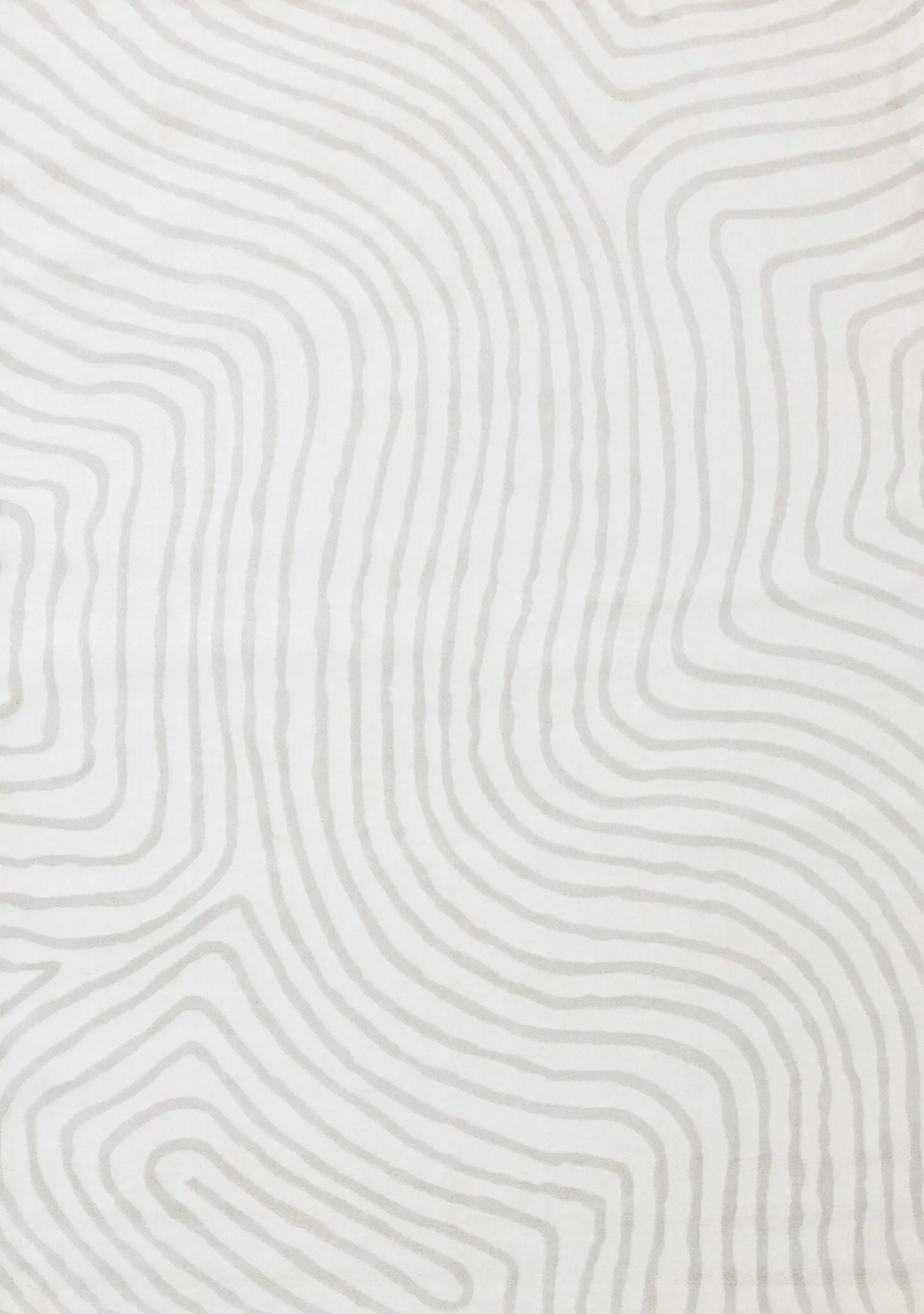 Hayden 5'3" x 7'7" Swirling Lines Area Rug - Grey