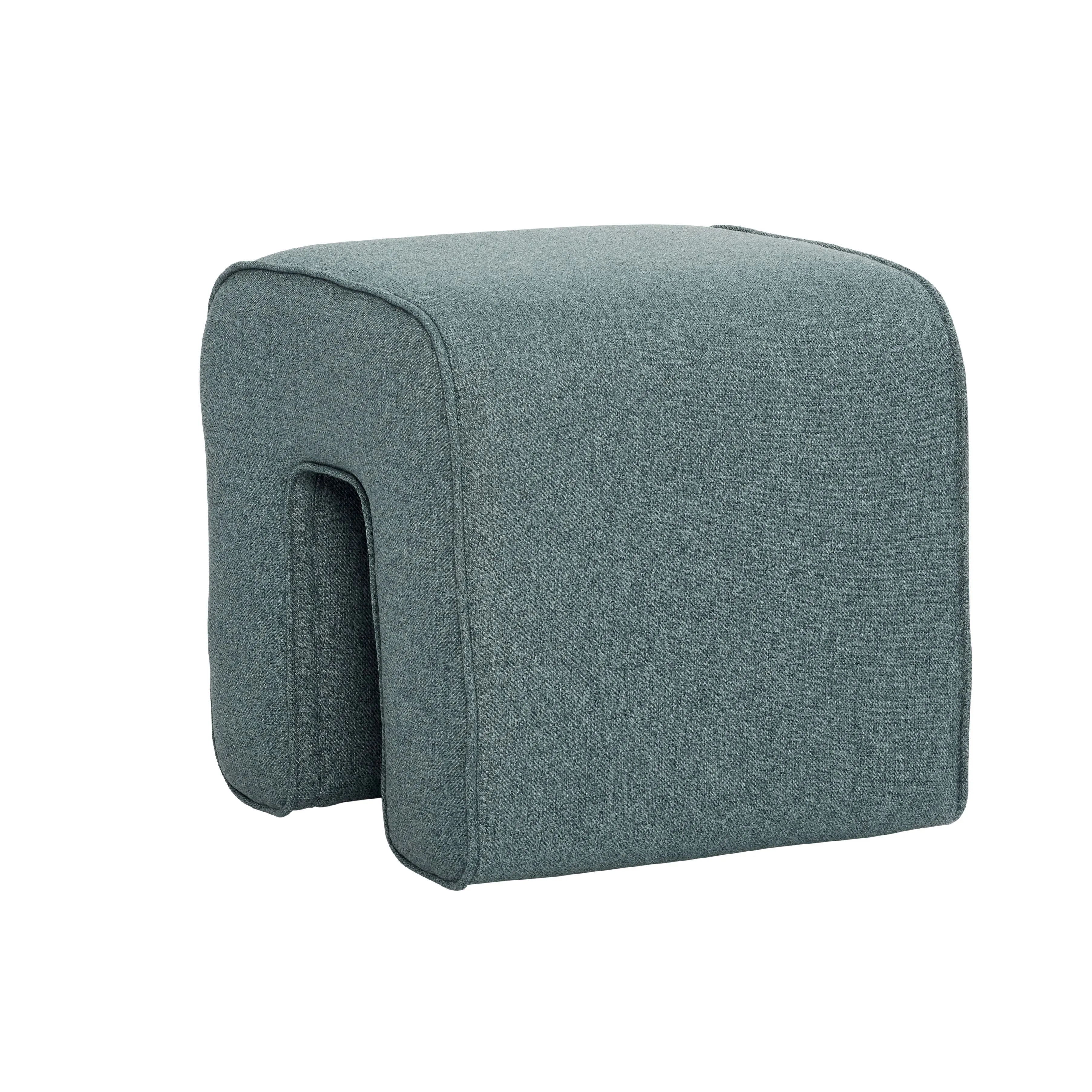 Hübsch Sculpture Pouf Polyester Green