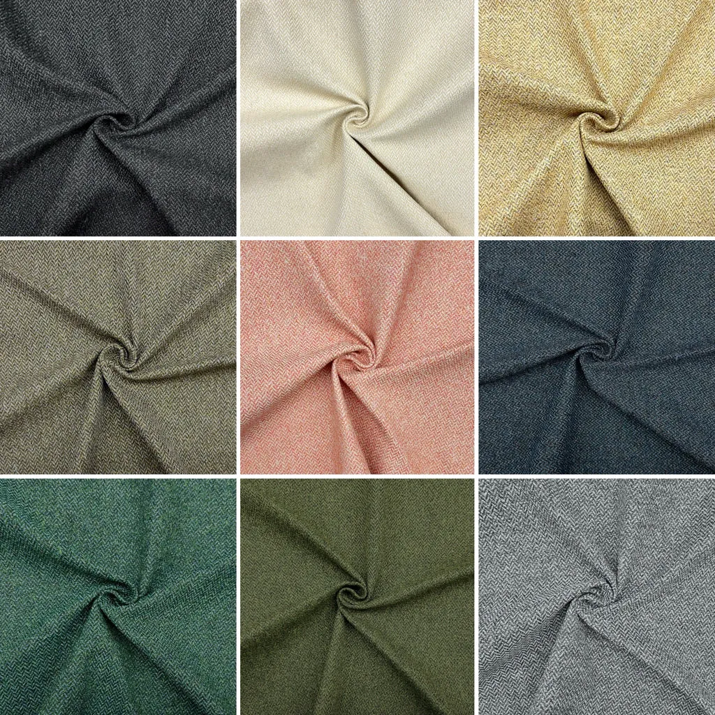 Herringbone Tweed Upholstery Fabric