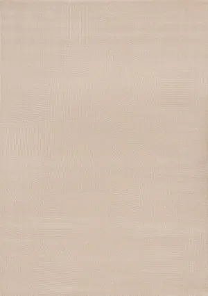 Himalaya 7'10" x 10'10" Striped Geometic Shape Area Rug - Taupe