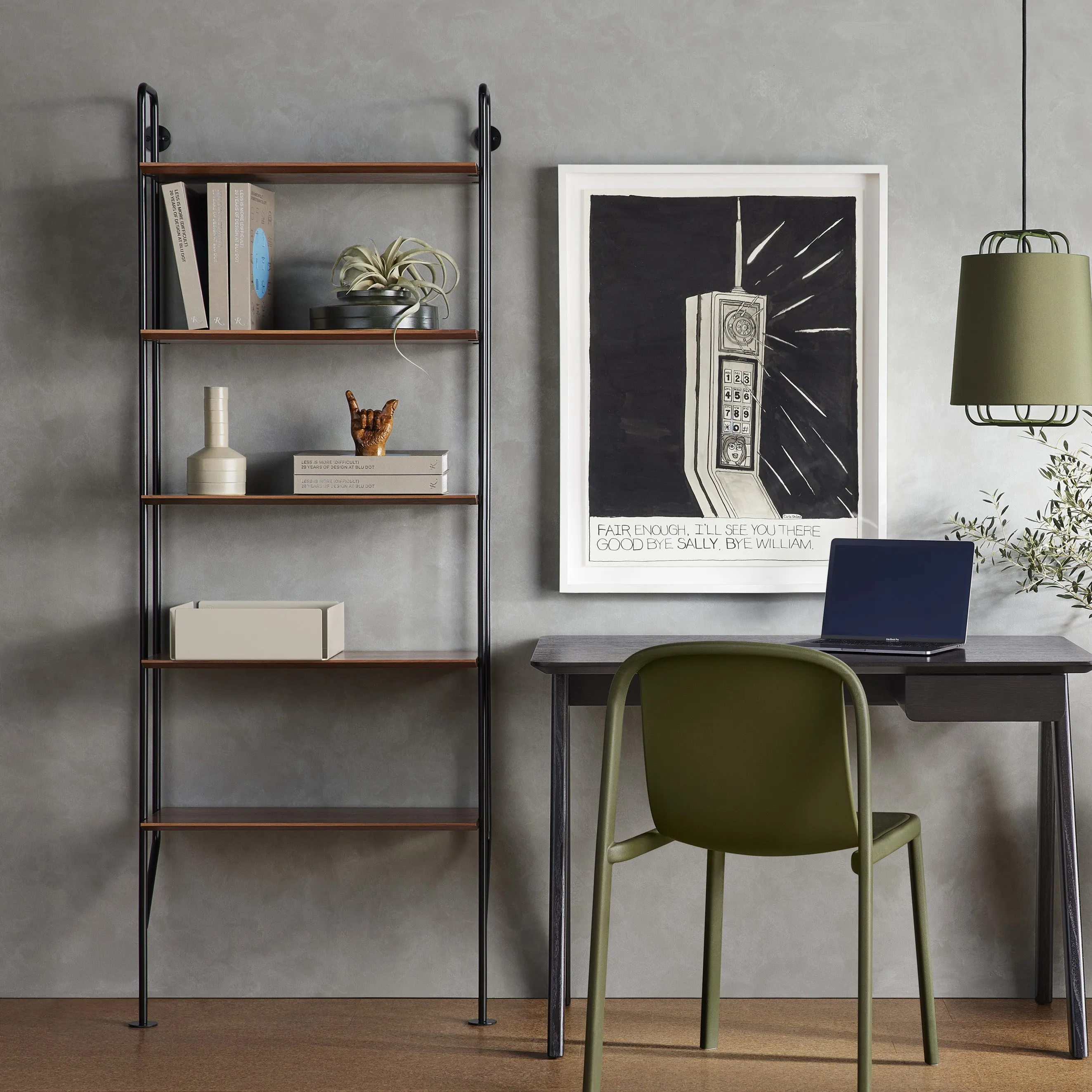 Hitch Bookcase and Desk