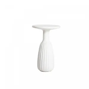Iselyn Tall Side Table - White