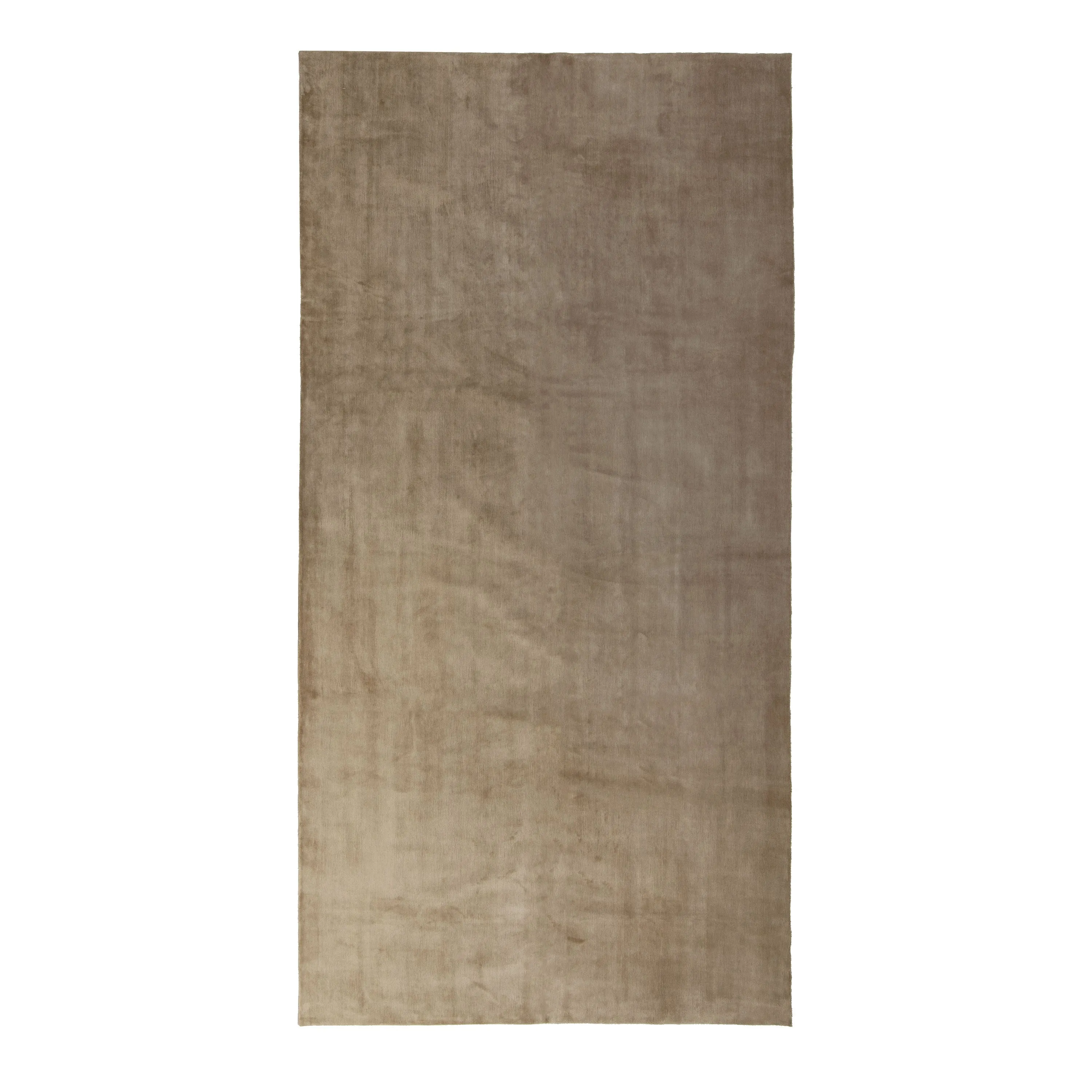 Ivory Modern Tibetan Silk Rug - 7' x 9'2"