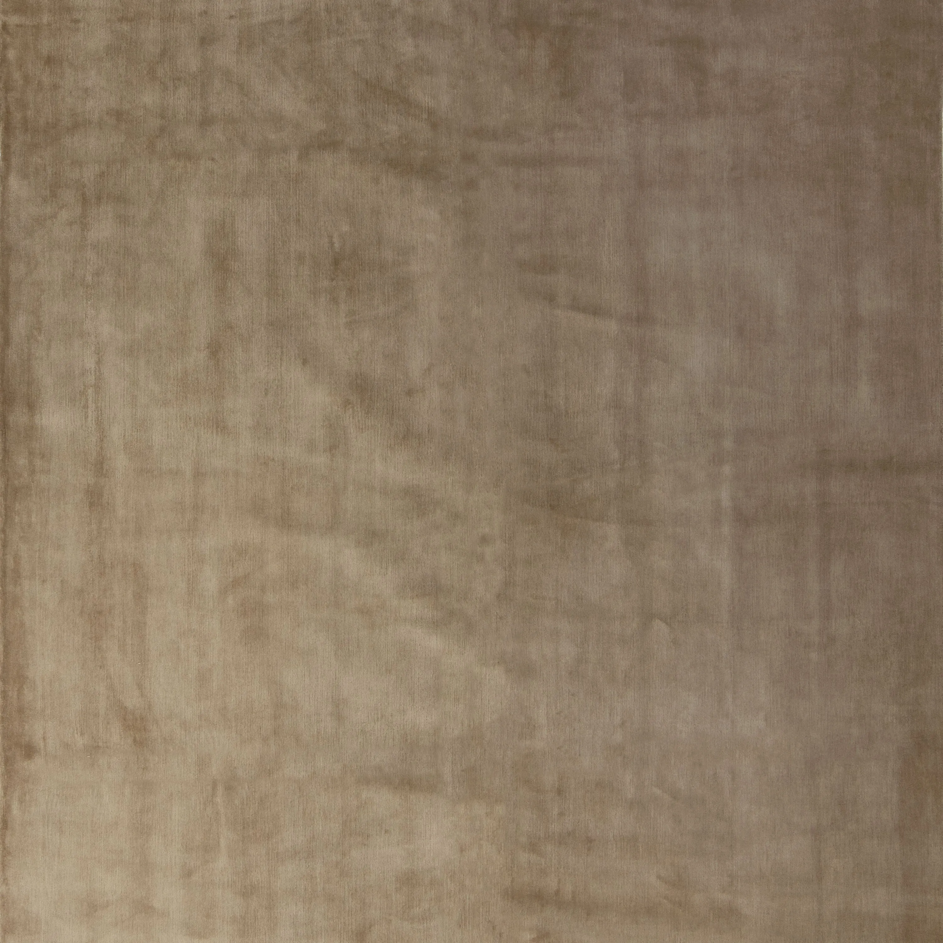 Ivory Modern Tibetan Silk Rug - 7' x 9'2"