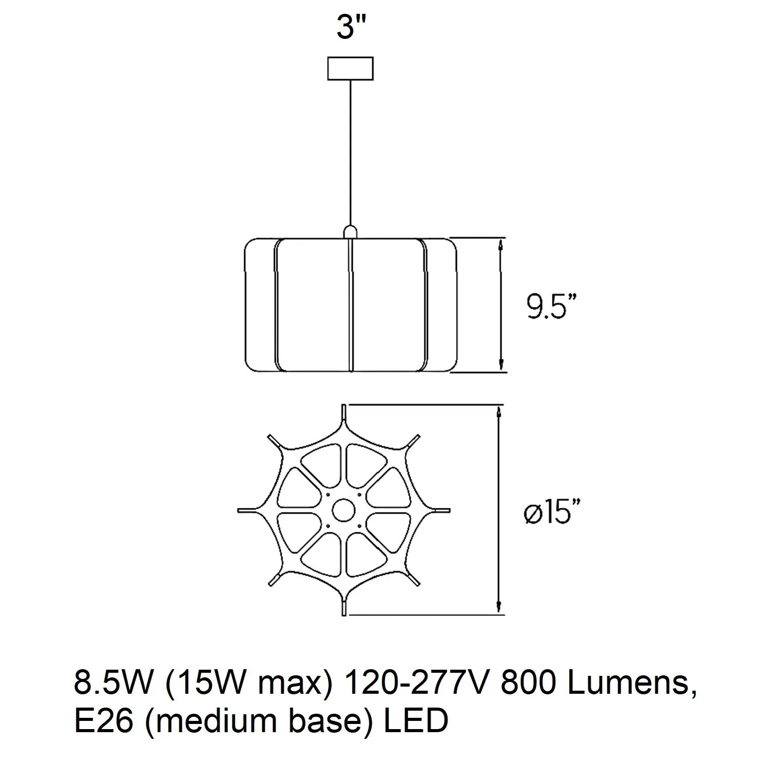 Kactos Pendant Light