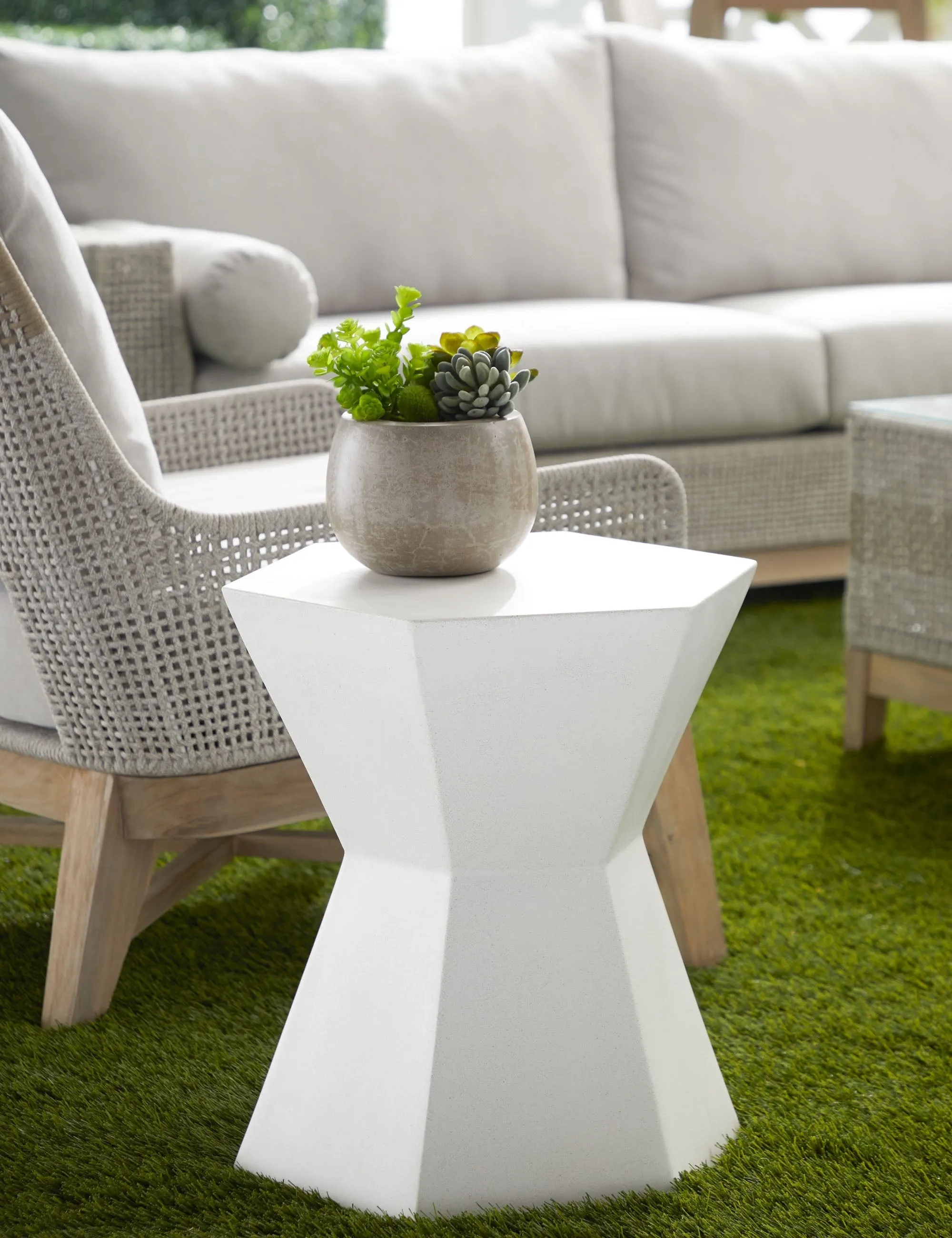 Kai Indoor/Outdoor Side Table Lulu and Georgia
