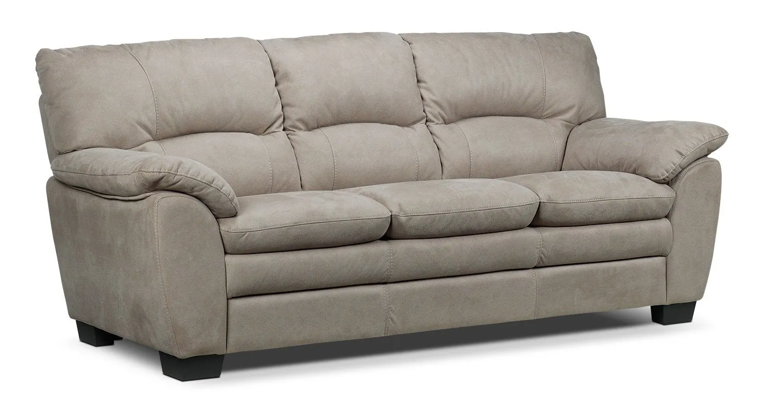 Kelleher Sofa and Loveseat Set - Silver Grey