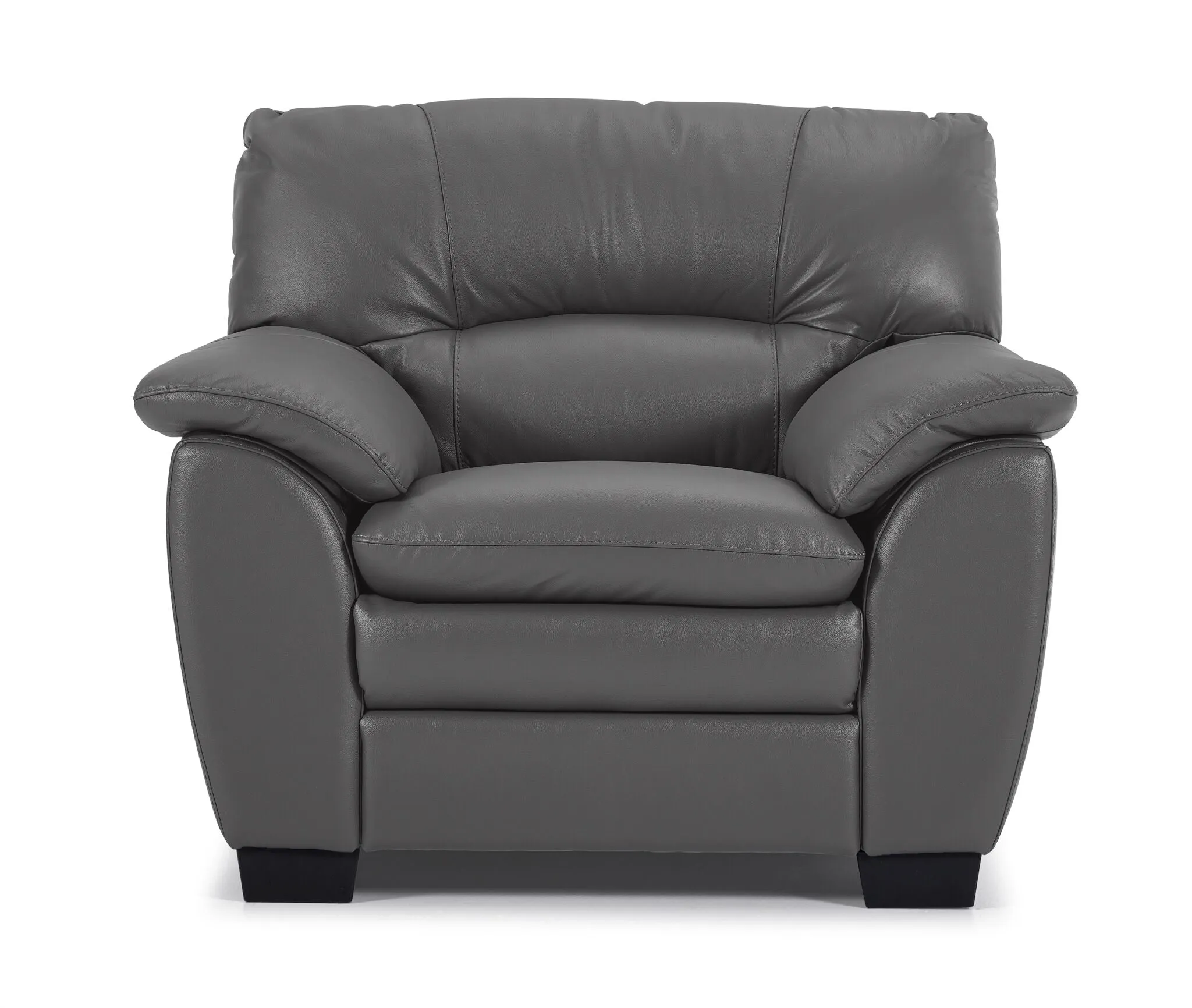 Kendrick Leather Chair - Grey