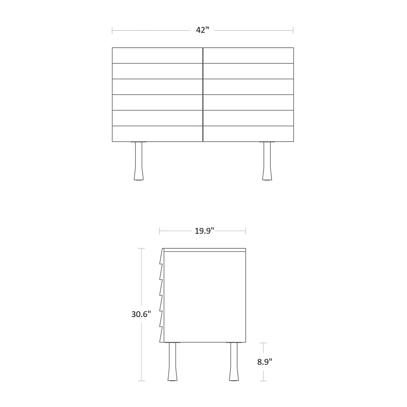 Lap 2 Door Credenza
