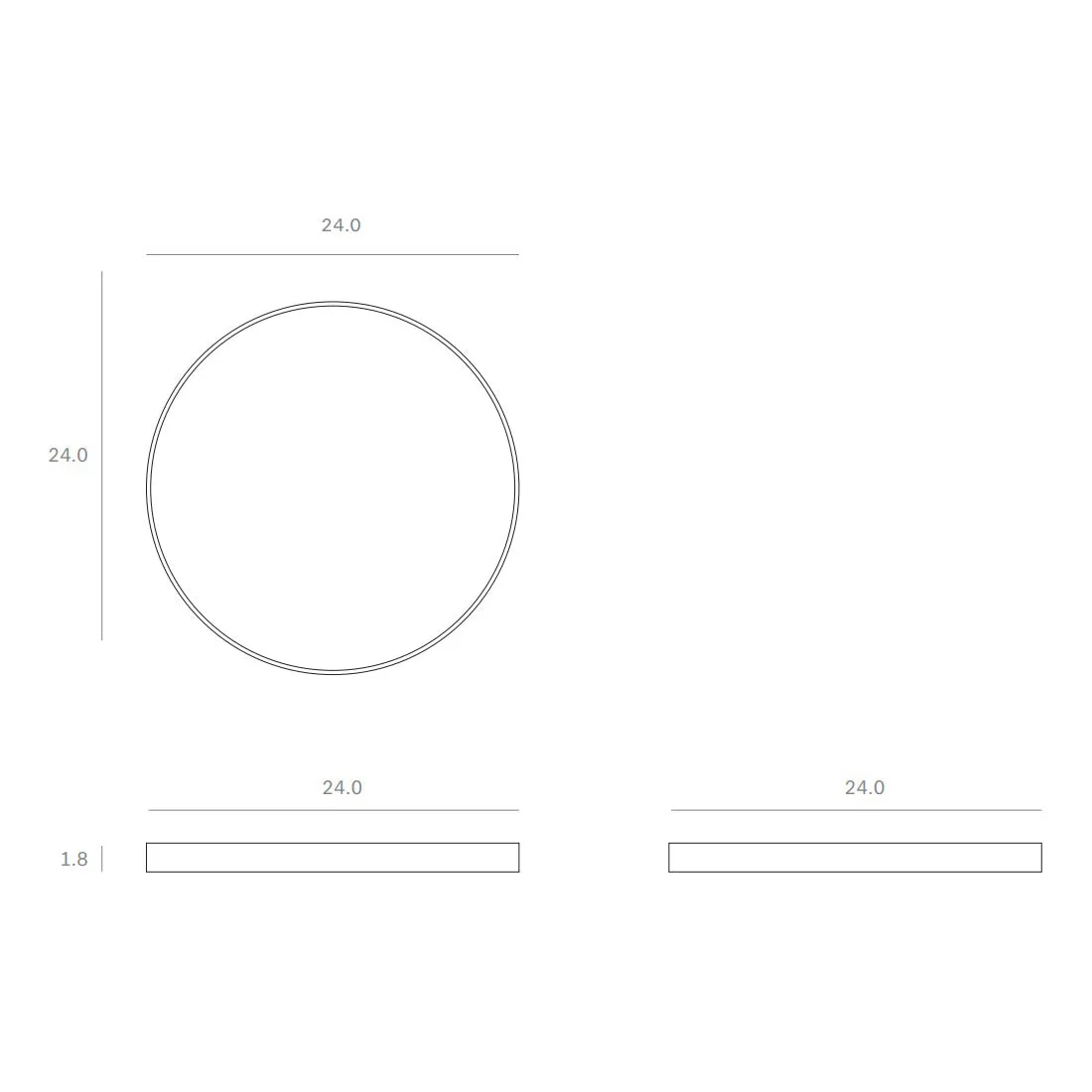 Large Tray Round Coffee Table Set
