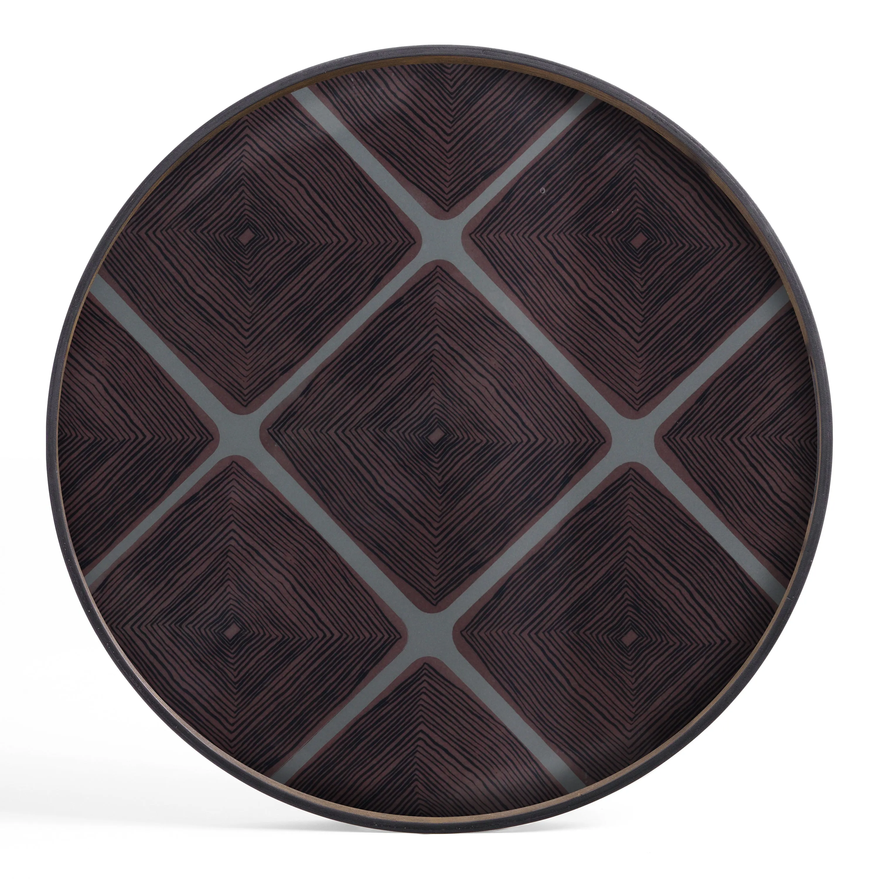 Large Tray Round Coffee Table Set