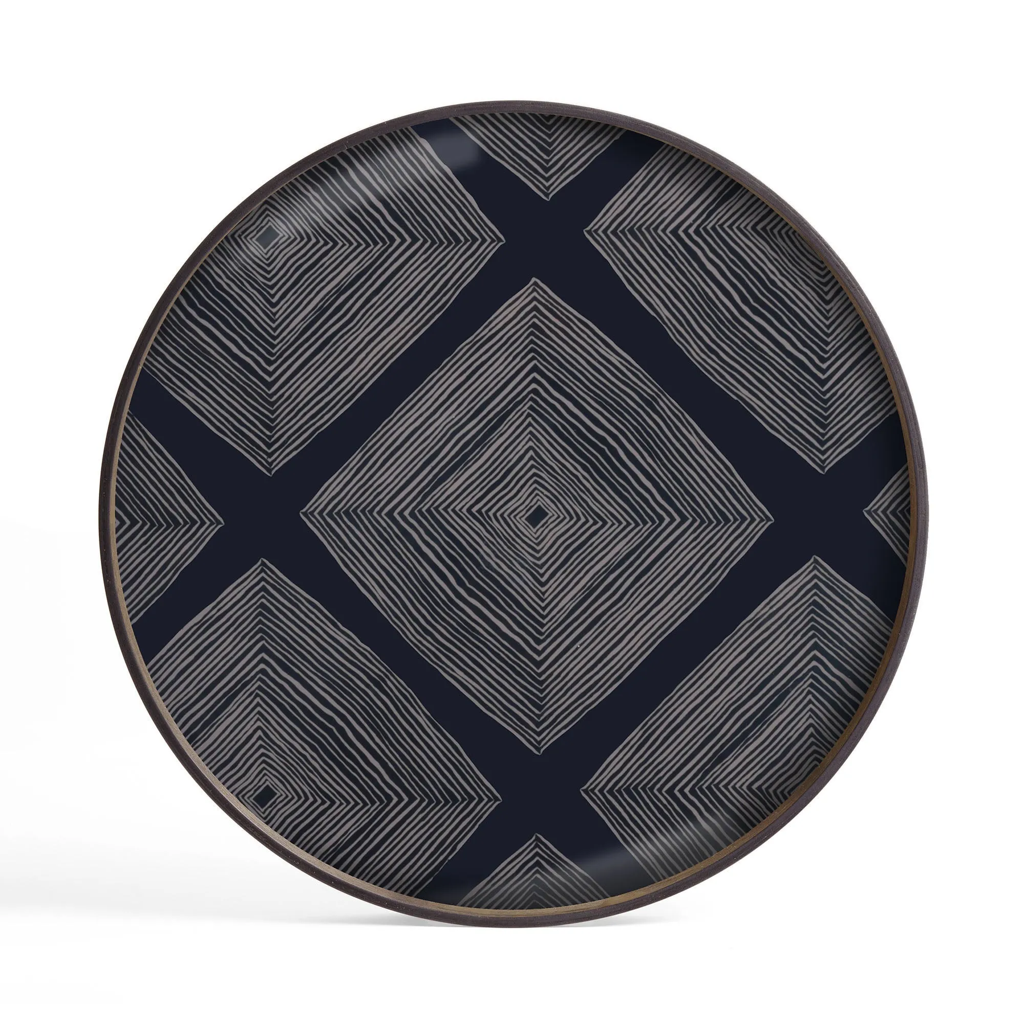 Large Tray Round Coffee Table Set