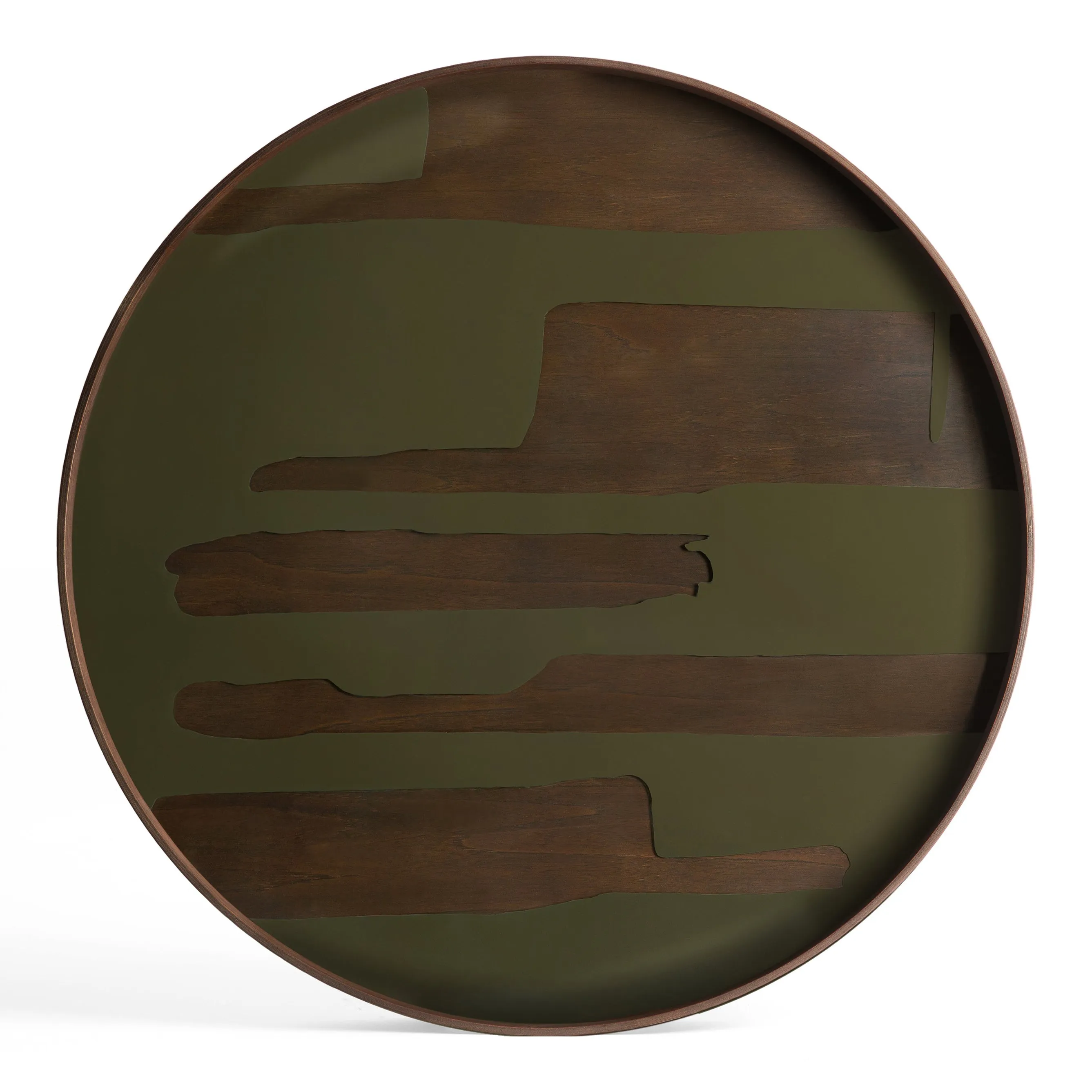 Large Tray Round Coffee Table Set