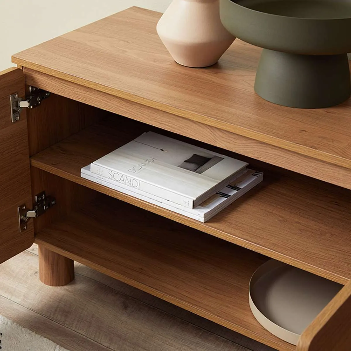 Leeroy Entertainment Unit - Hazelnut Mocka