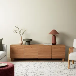 Leeroy Entertainment Unit - Hazelnut Mocka