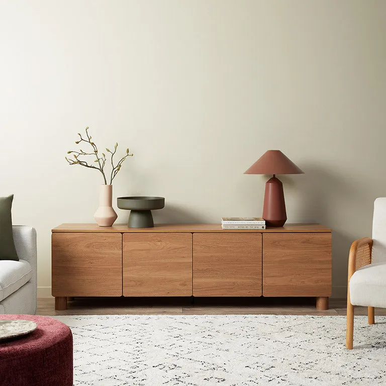 Leeroy Entertainment Unit - Hazelnut Mocka