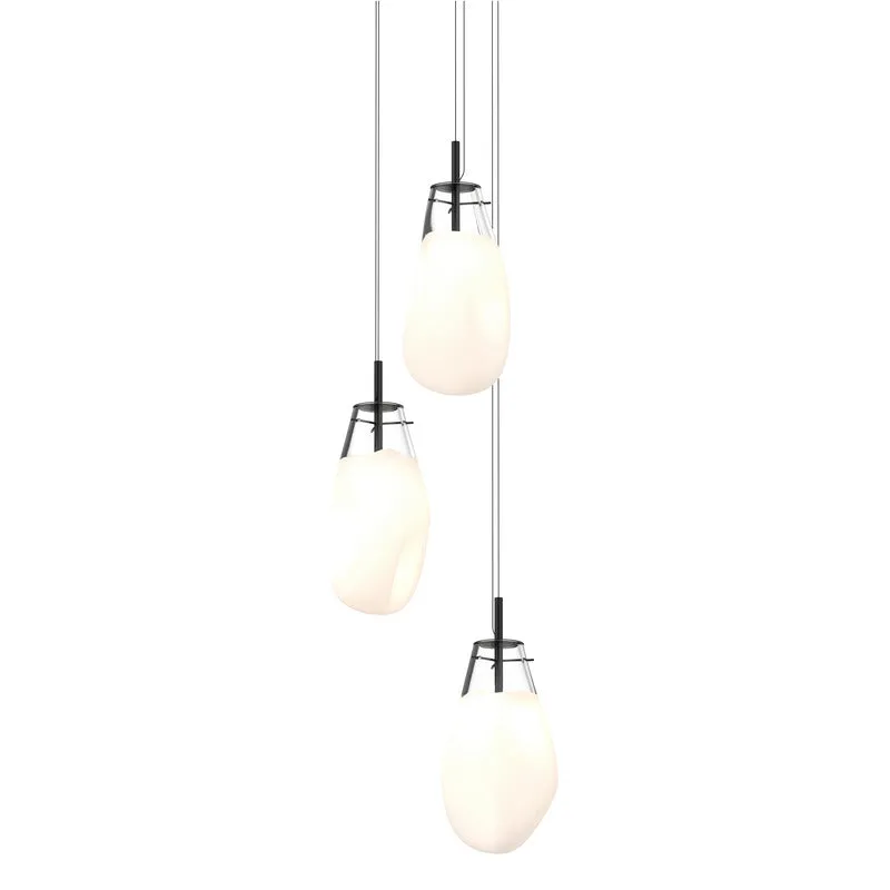 Liquid Three Light Multi Pendant Light