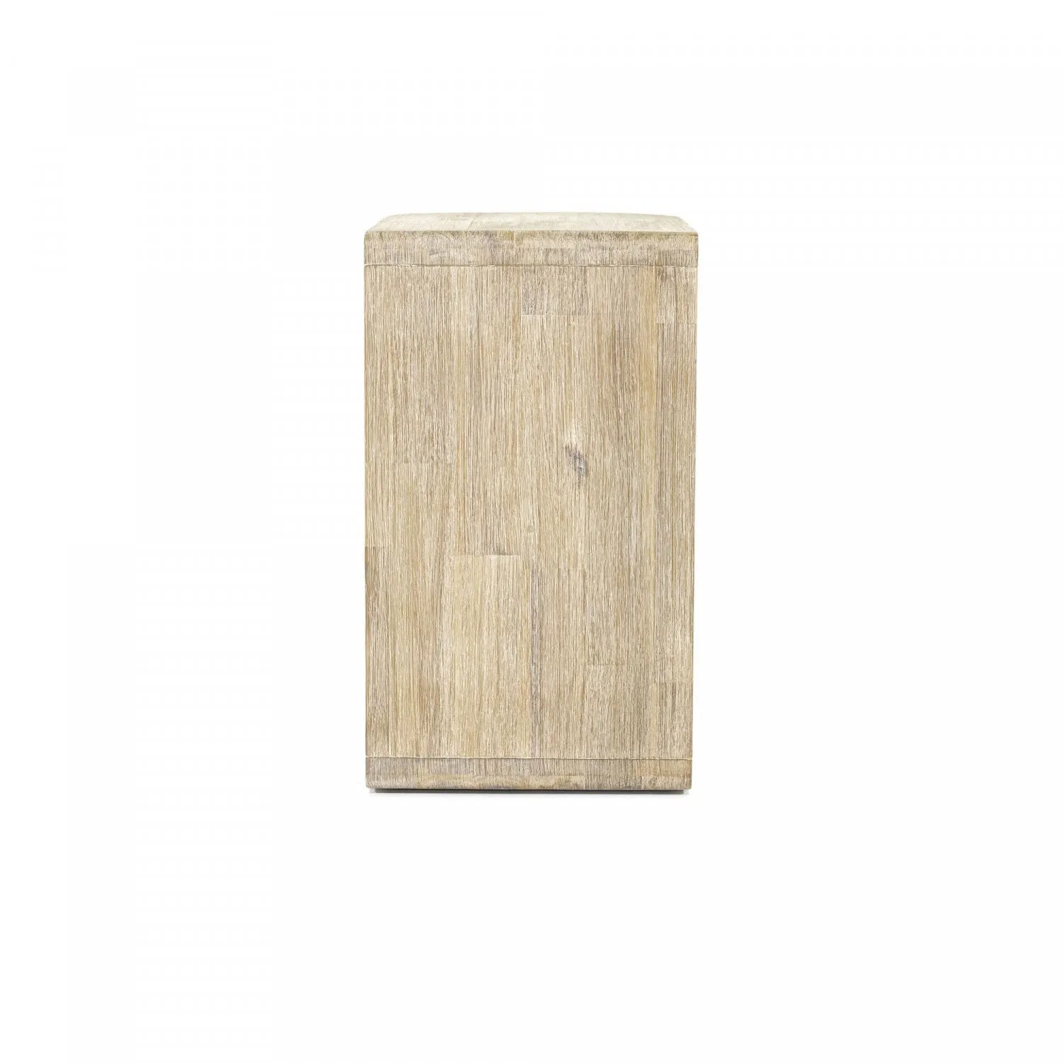 Lofva C-shaped Side Table - Light Brown/Beige