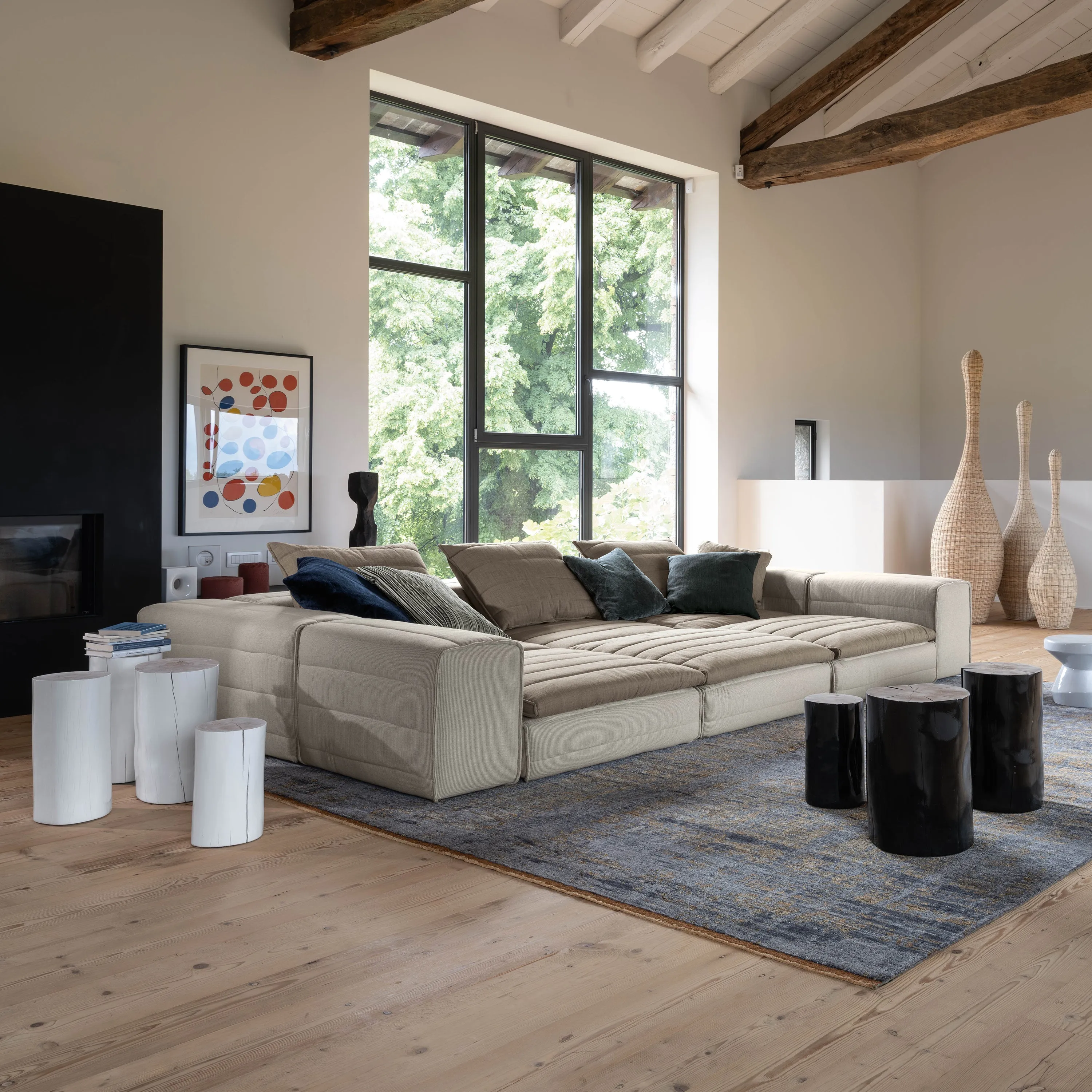 Log Side Table