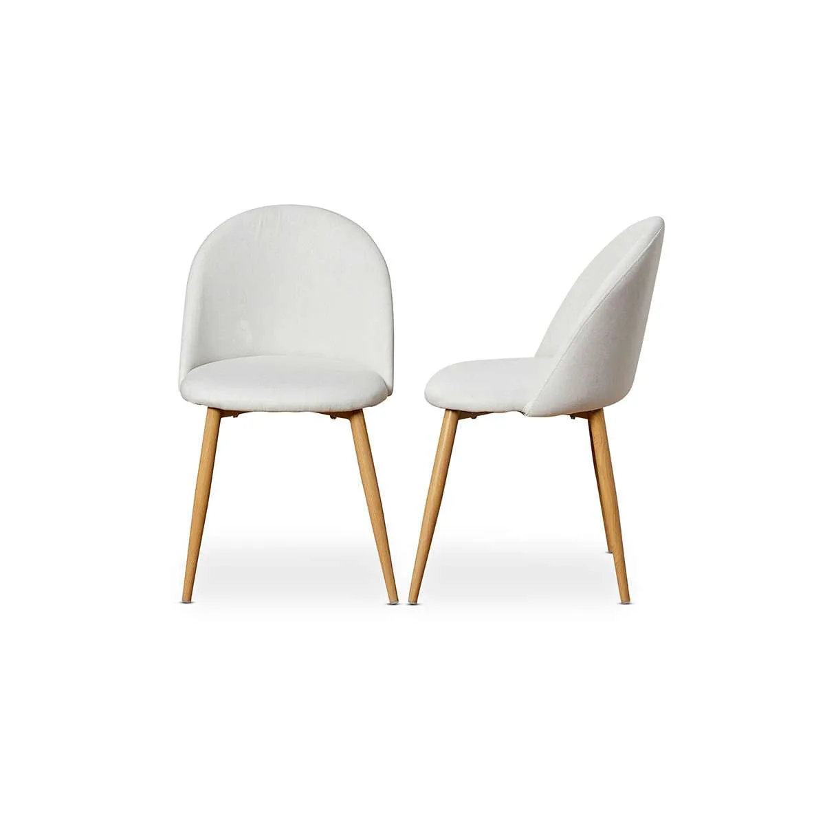 Londyn Dining Chairs - Set of 2 - Natural Mocka