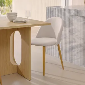Londyn Dining Chairs - Set of 2 - Natural Mocka