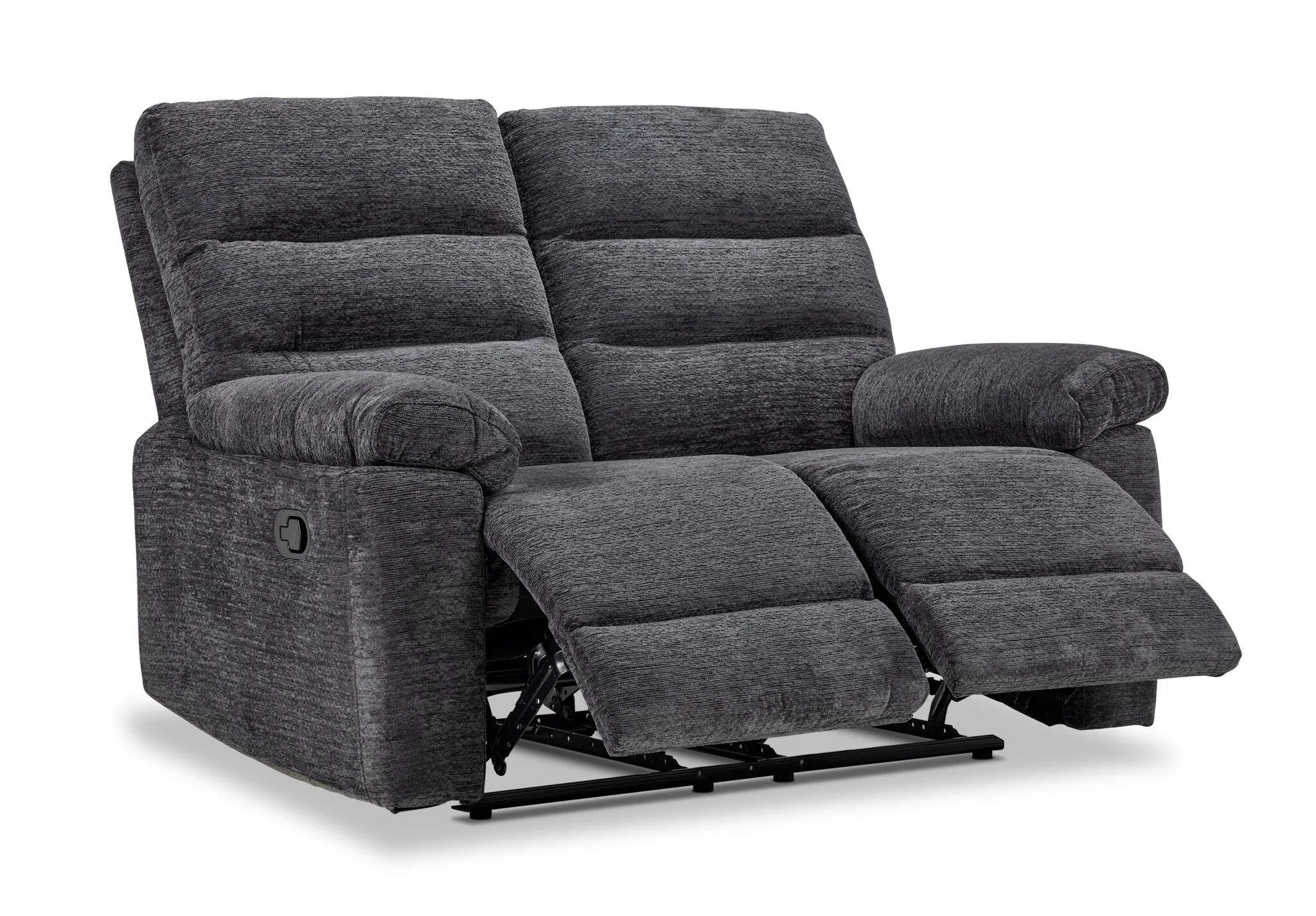 Lucie Dual Reclining Loveseat - Charcoal