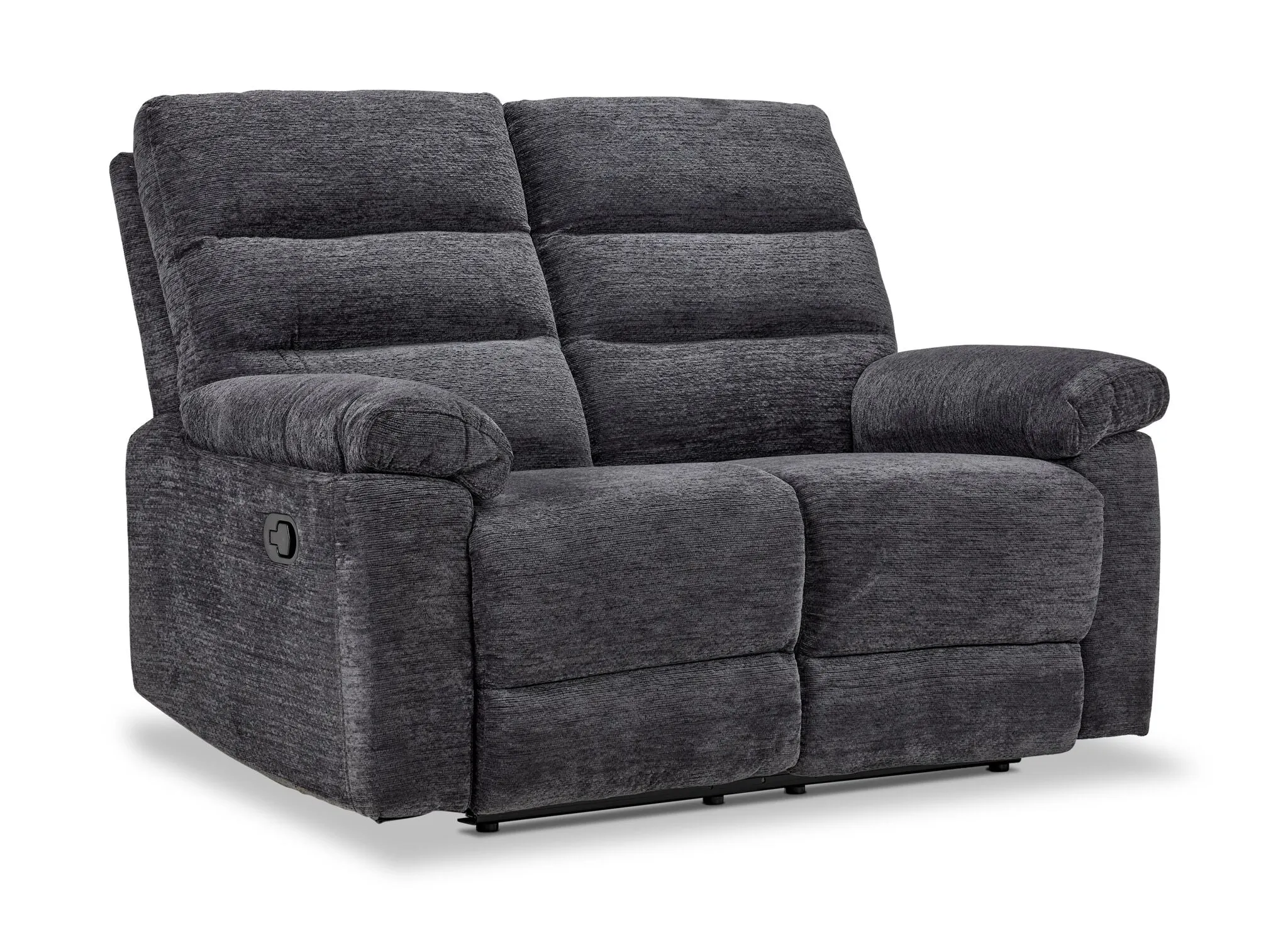 Lucie Dual Reclining Sofa and Loveseat Set - Charcoal