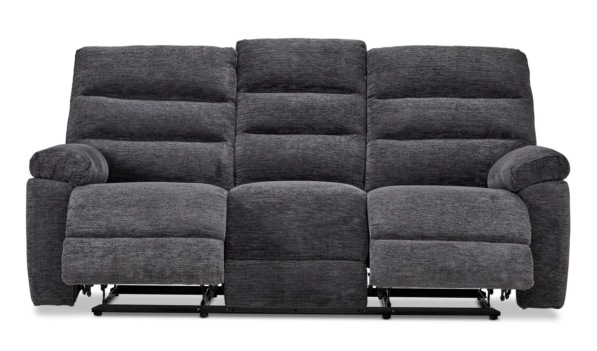 Lucie Dual Reclining Sofa - Charcoal