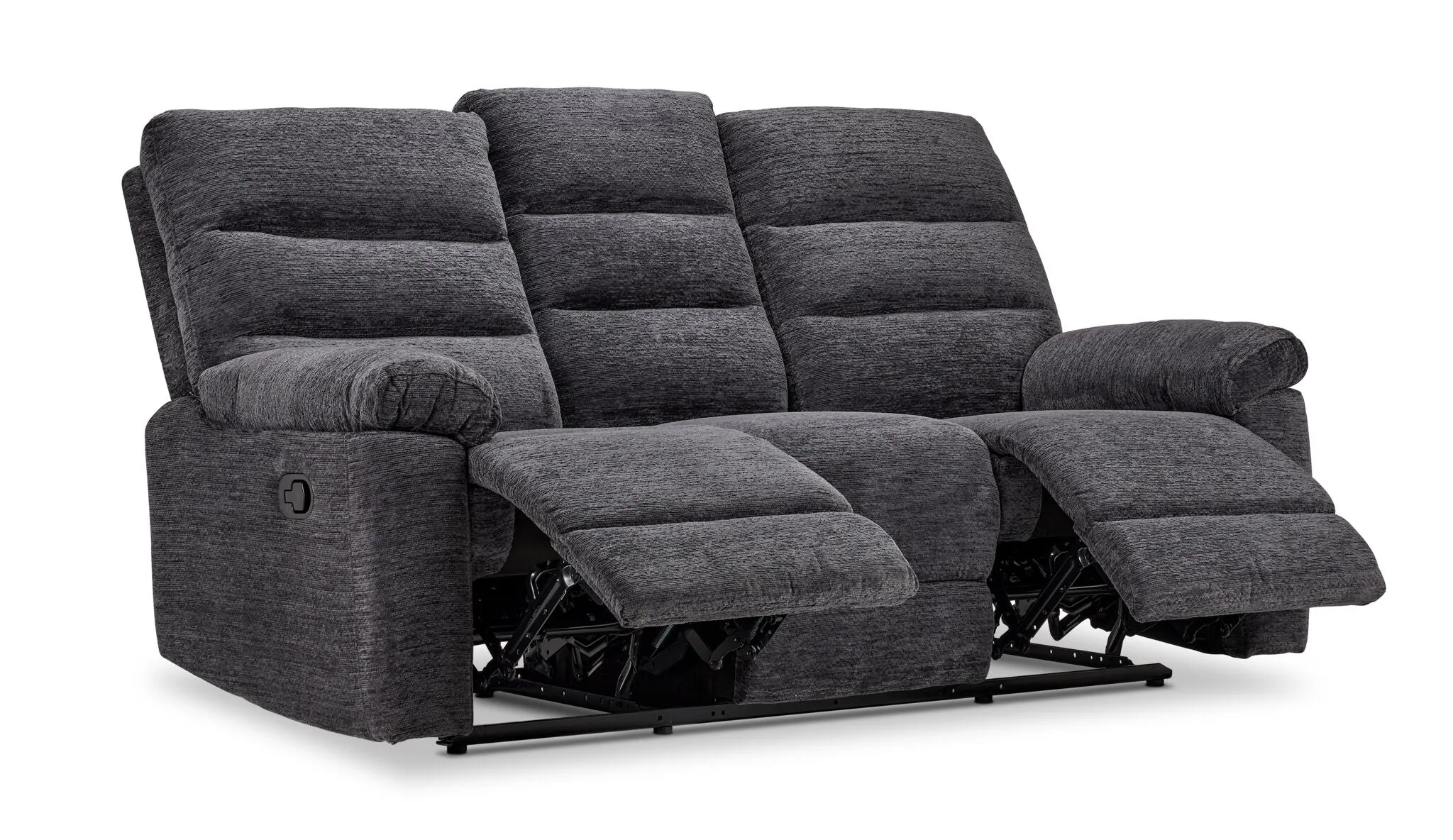 Lucie Dual Reclining Sofa - Charcoal