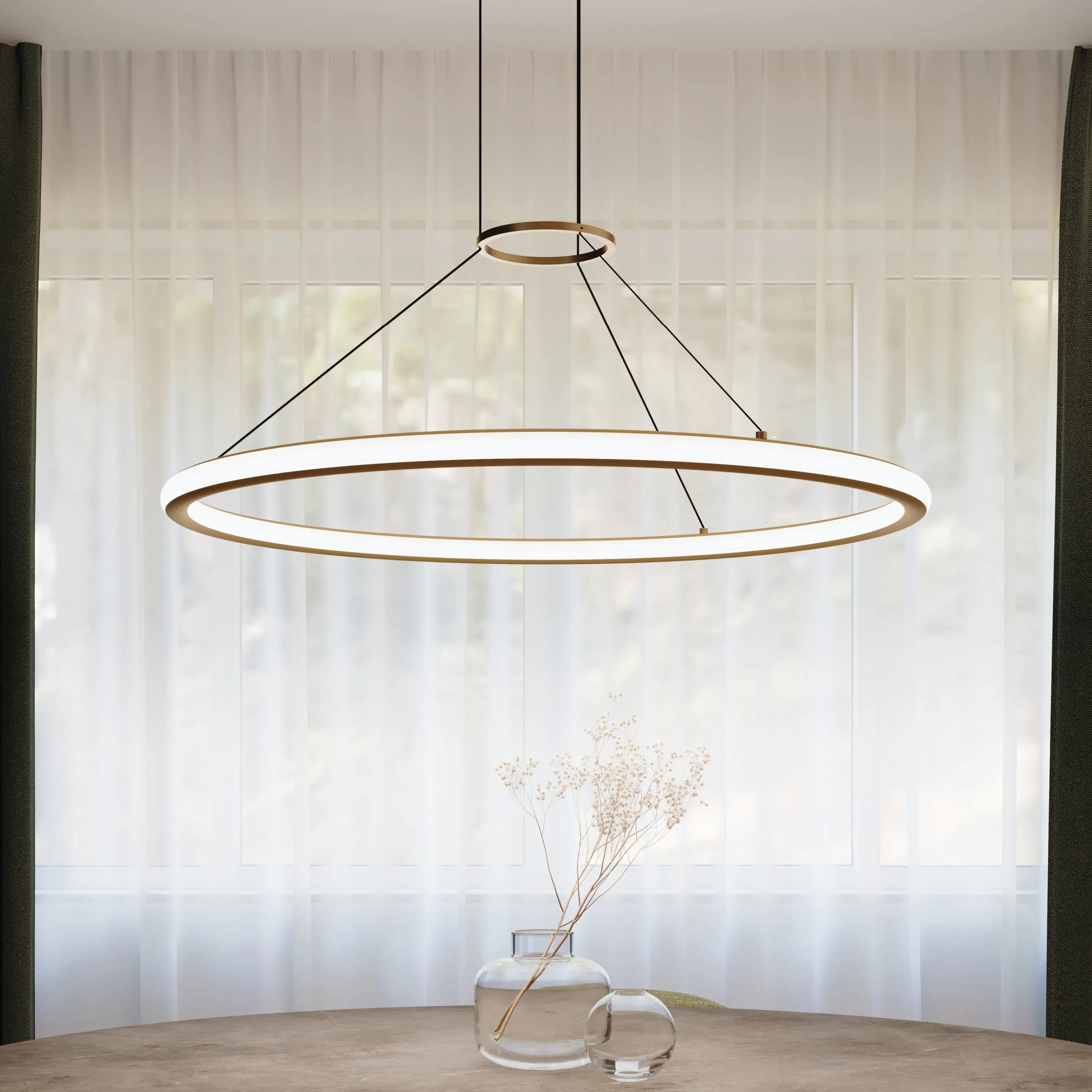 Luna Round LED Pendant Light