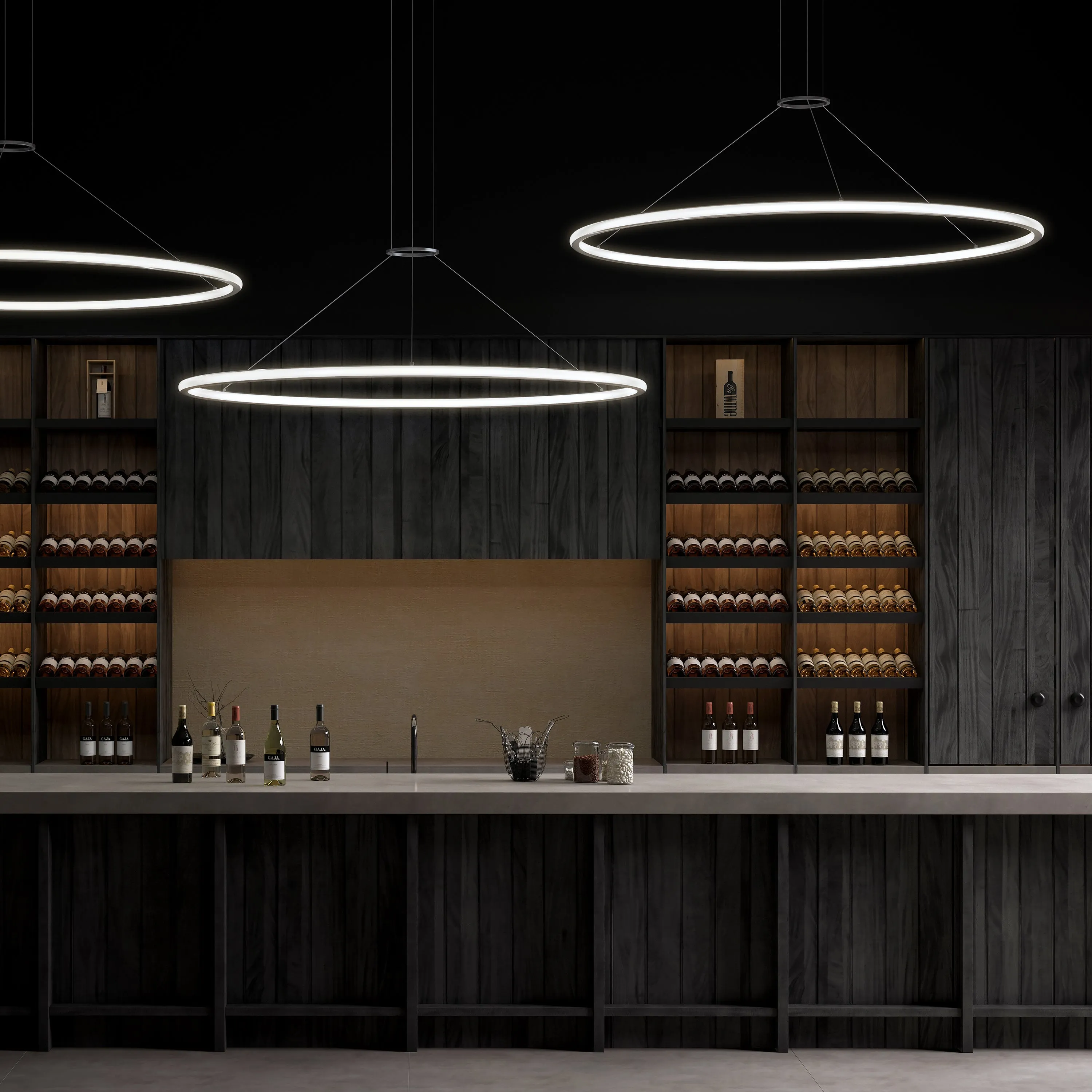Luna Round LED Pendant Light