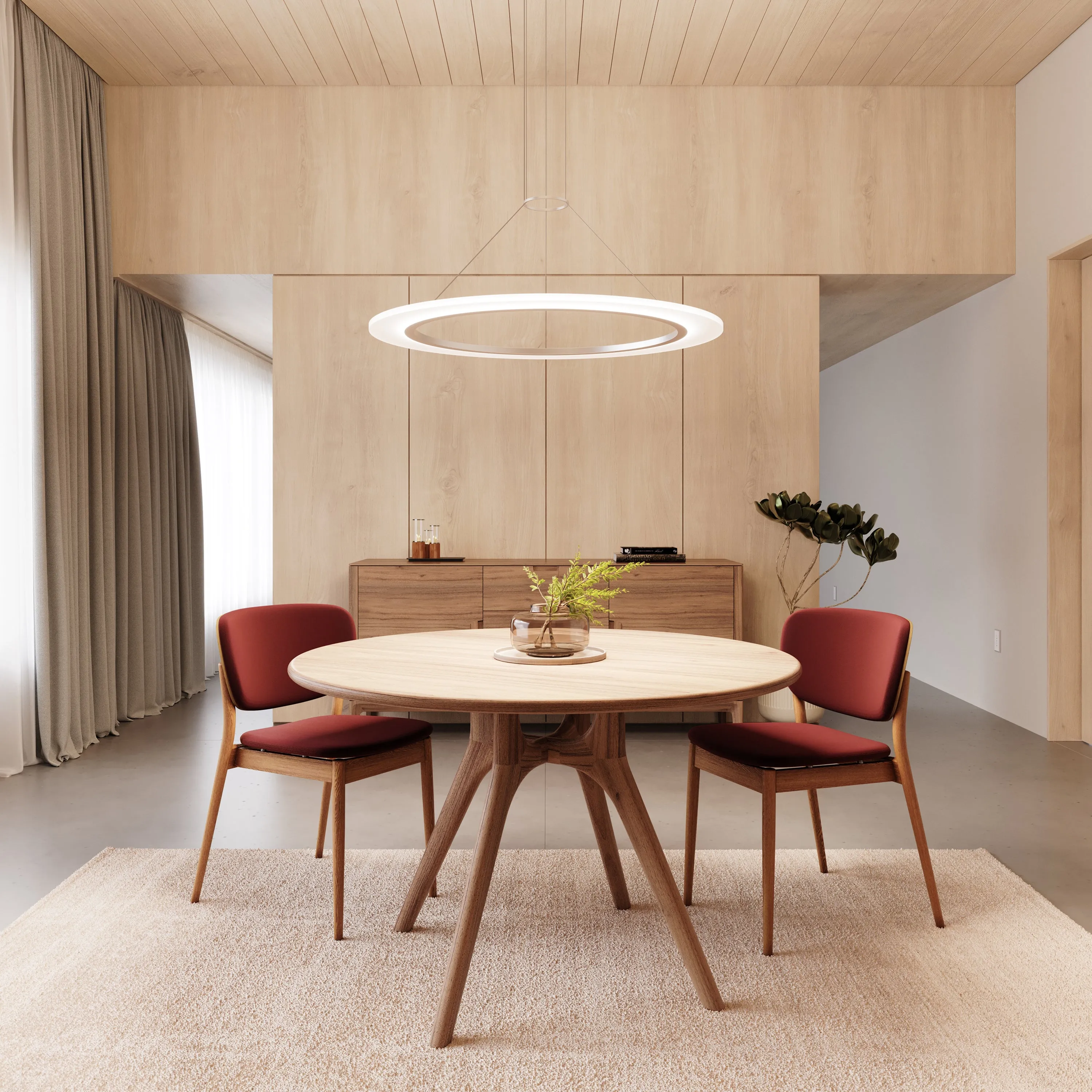 Luna Round LED Pendant Light