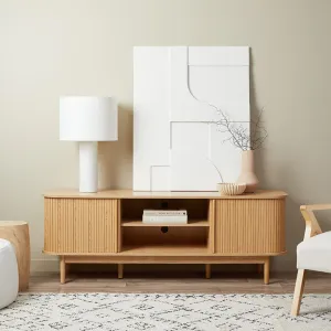 Maeve Entertainment Unit with Open Shelves - Natural Mocka