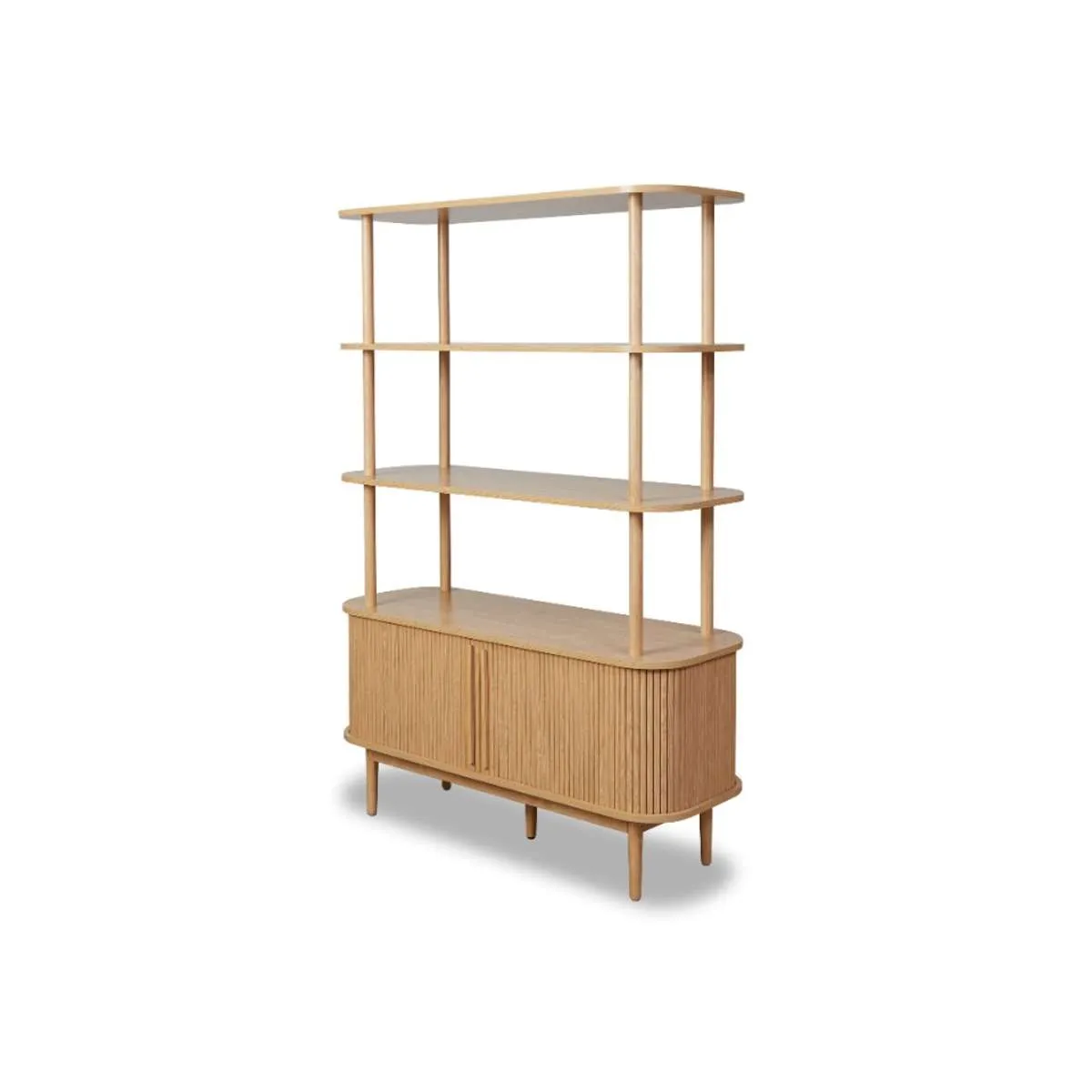 Maeve Shelf With Storage - Natural Mocka