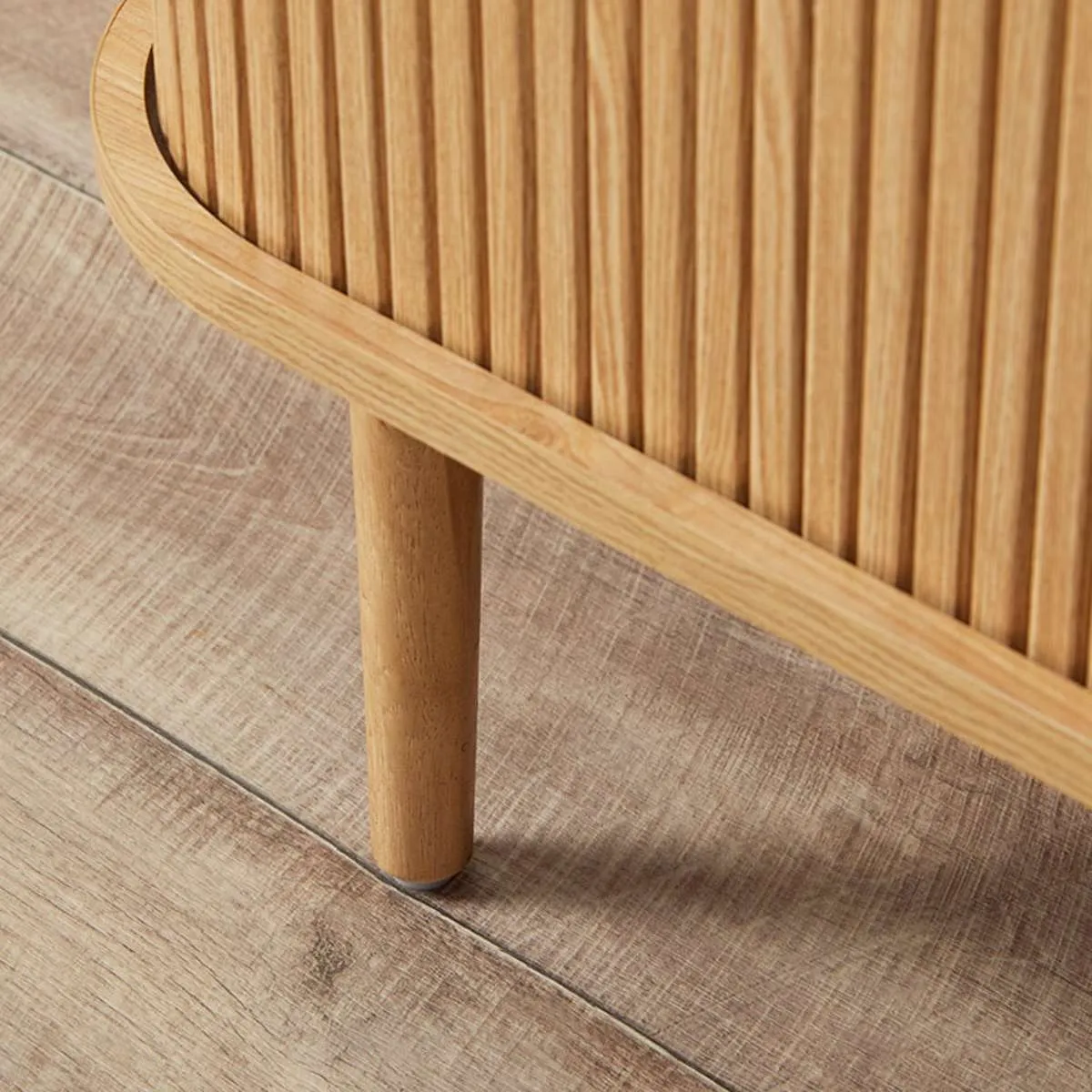 Maeve Shelf With Storage - Natural Mocka
