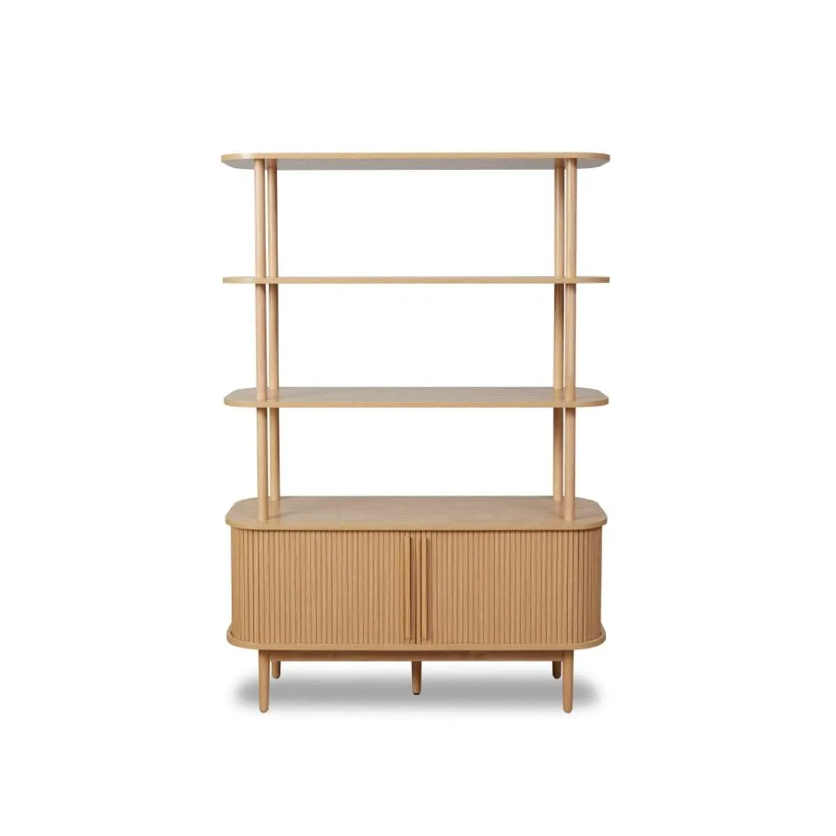 Maeve Shelf With Storage - Natural Mocka