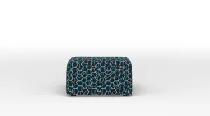 Marissa Square Ottoman - Square Accent Ottoman - Legacy Blue
