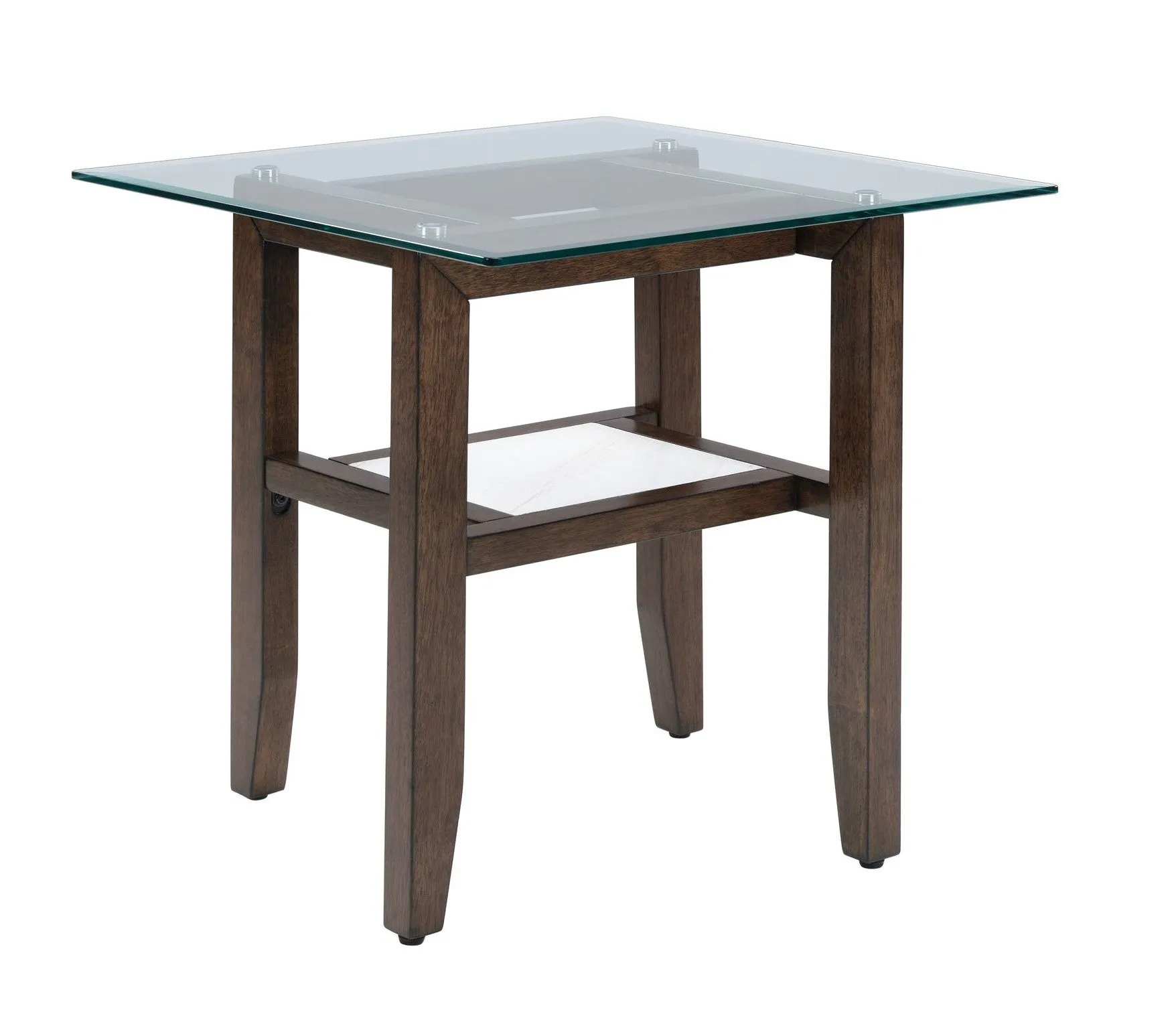 Mars 24" End Table - Dark Brown