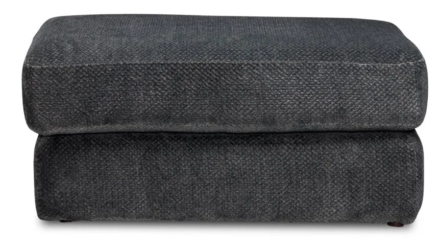 Midwood Ottoman - Smoke