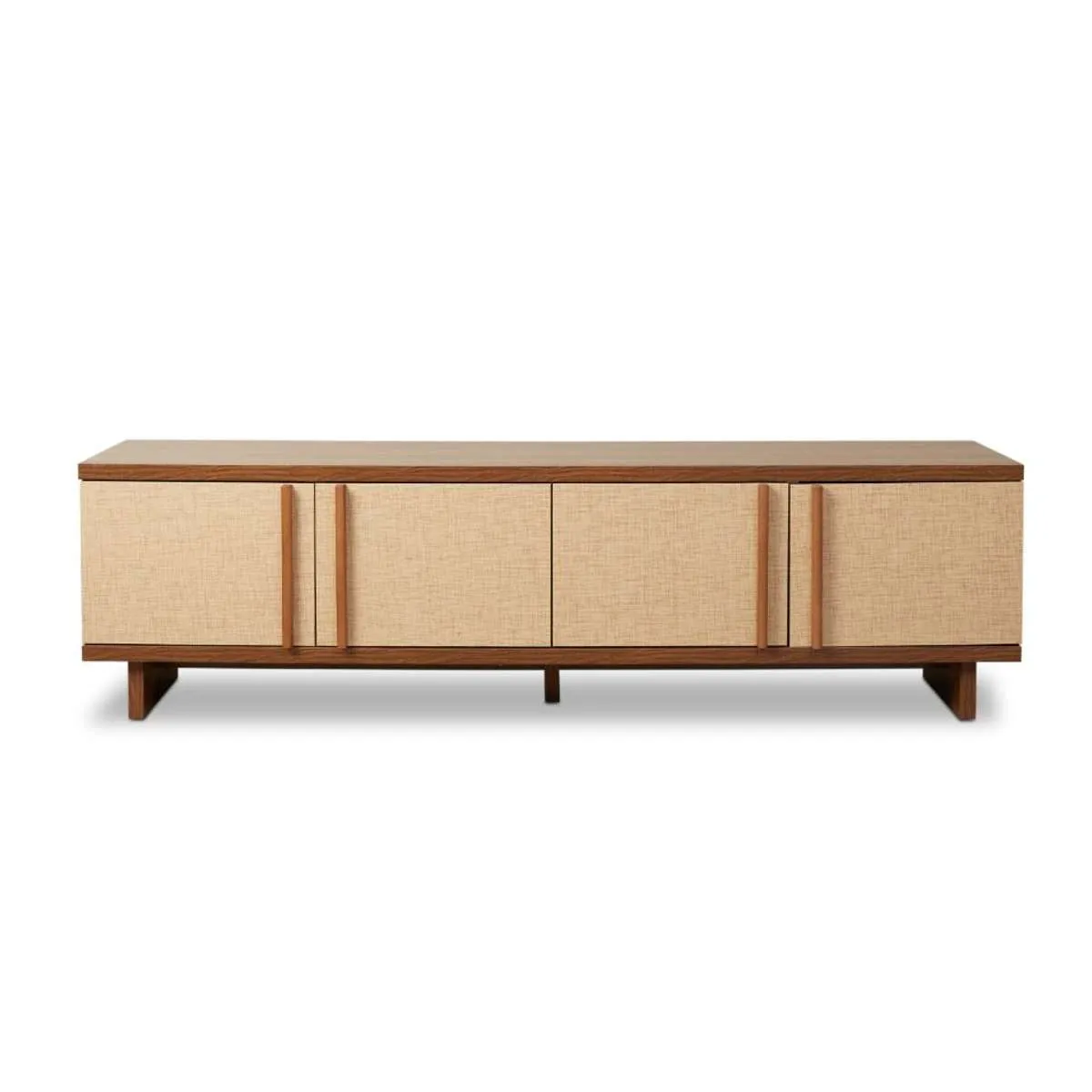 Minato Textured Entertainment Unit - Walnut Mocka