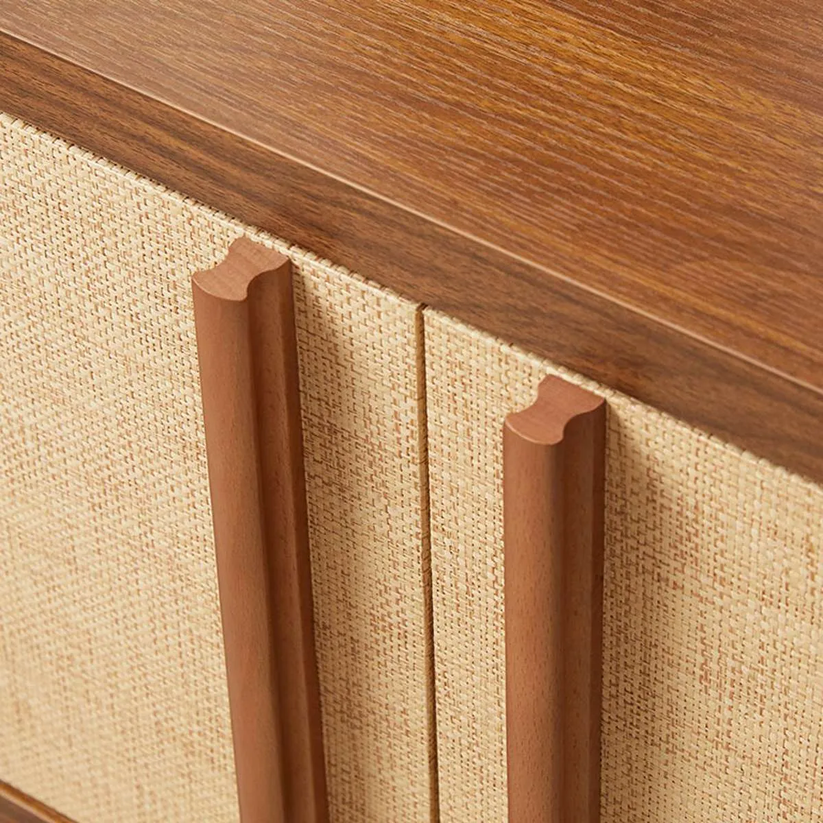 Minato Textured Entertainment Unit - Walnut Mocka