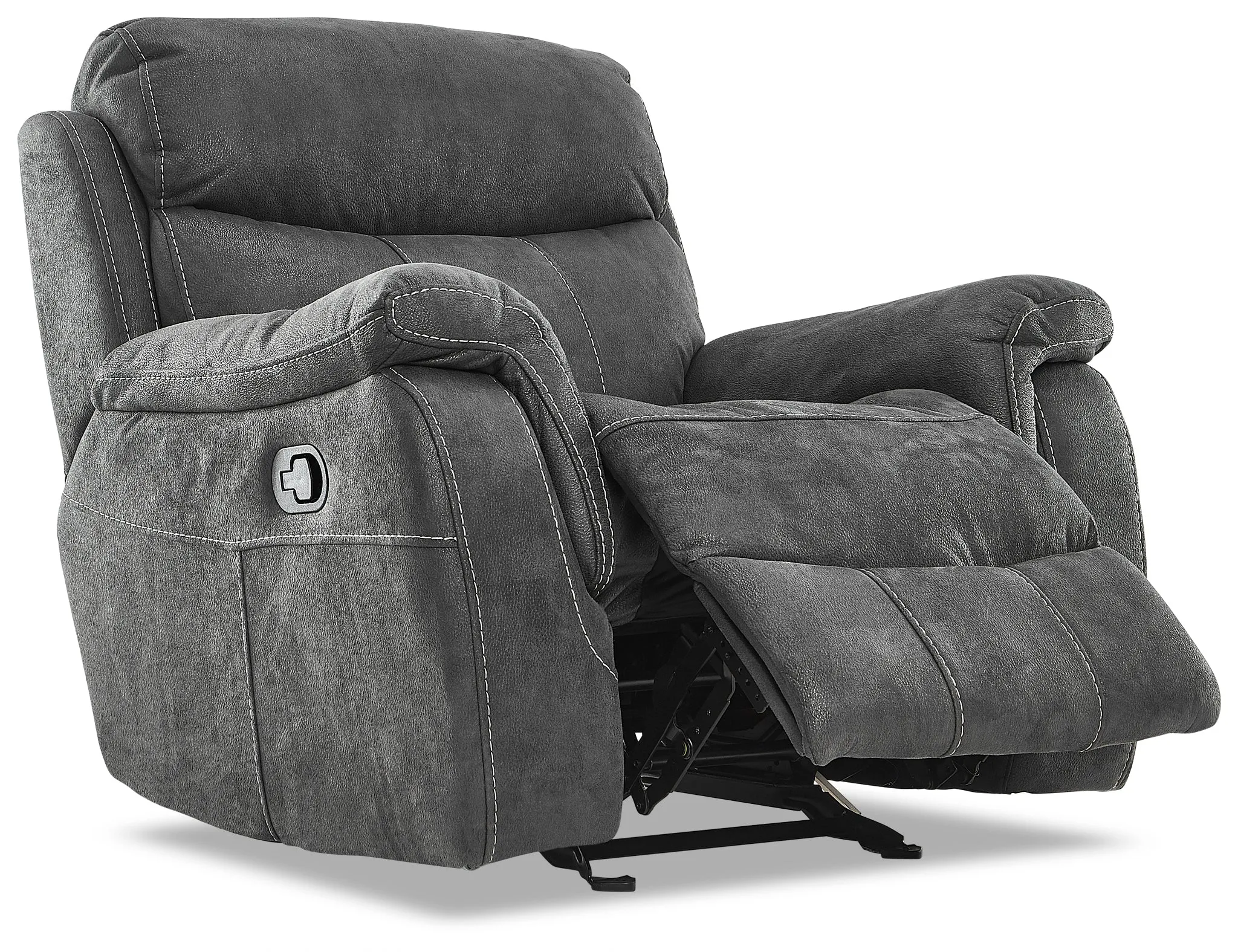 Morrow II Reclining Sofa, Loveseat and Glider Recliner Set - Grey