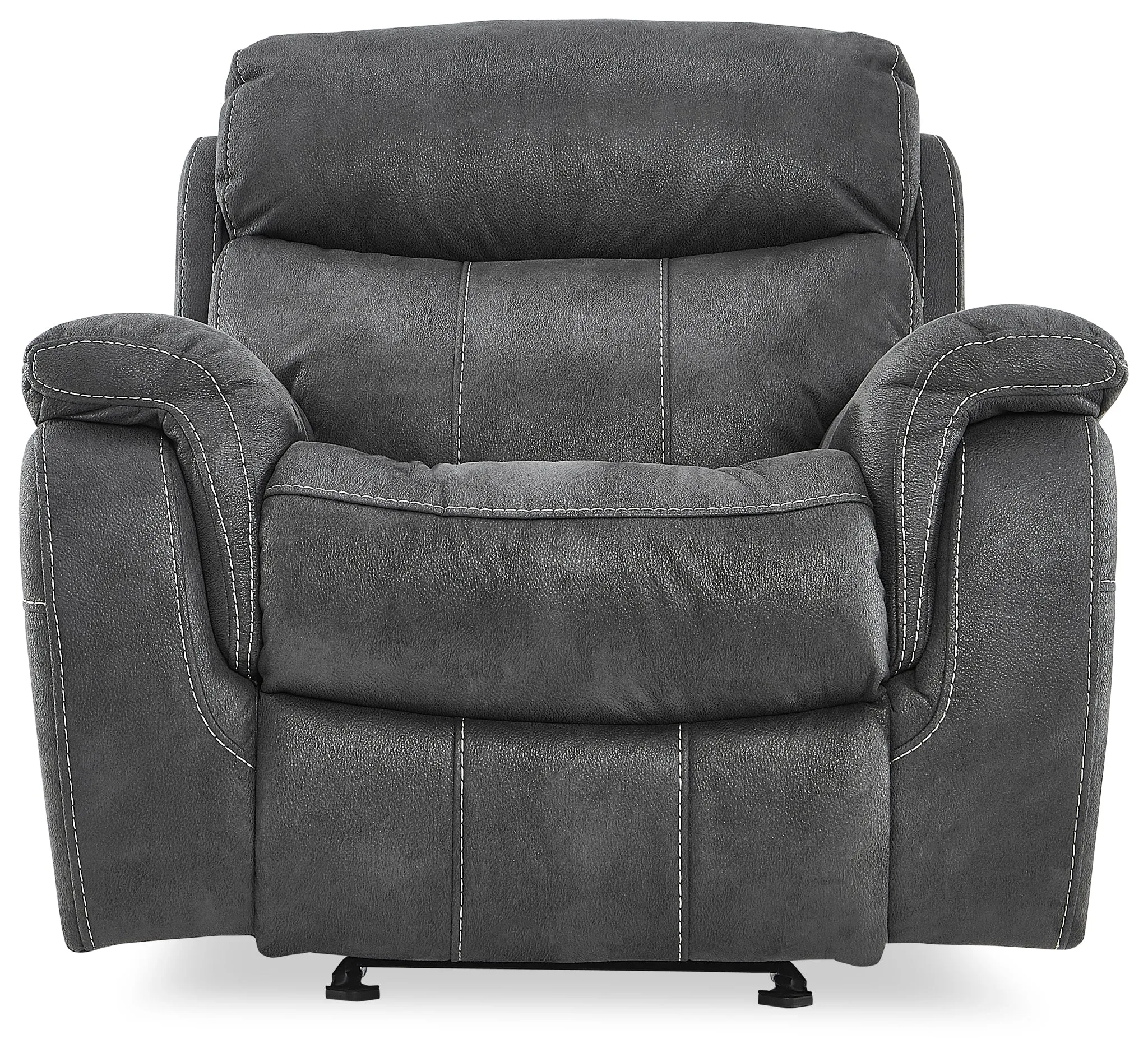 Morrow II Reclining Sofa, Loveseat and Glider Recliner Set - Grey