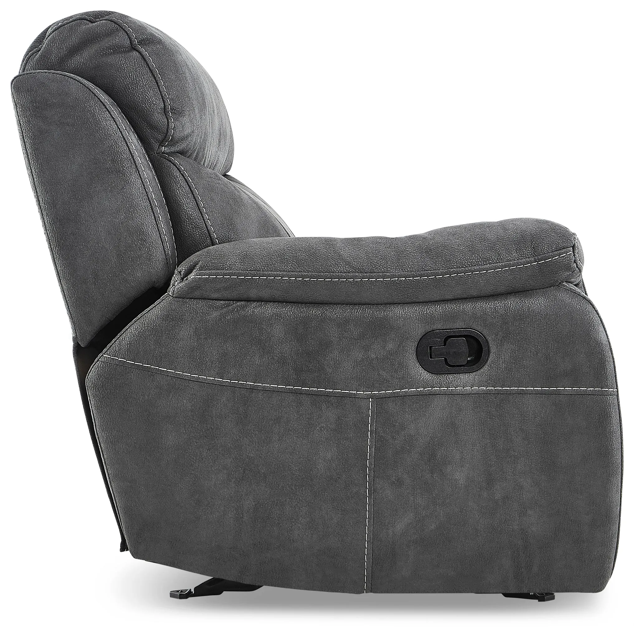 Morrow II Reclining Sofa, Loveseat and Glider Recliner Set - Grey