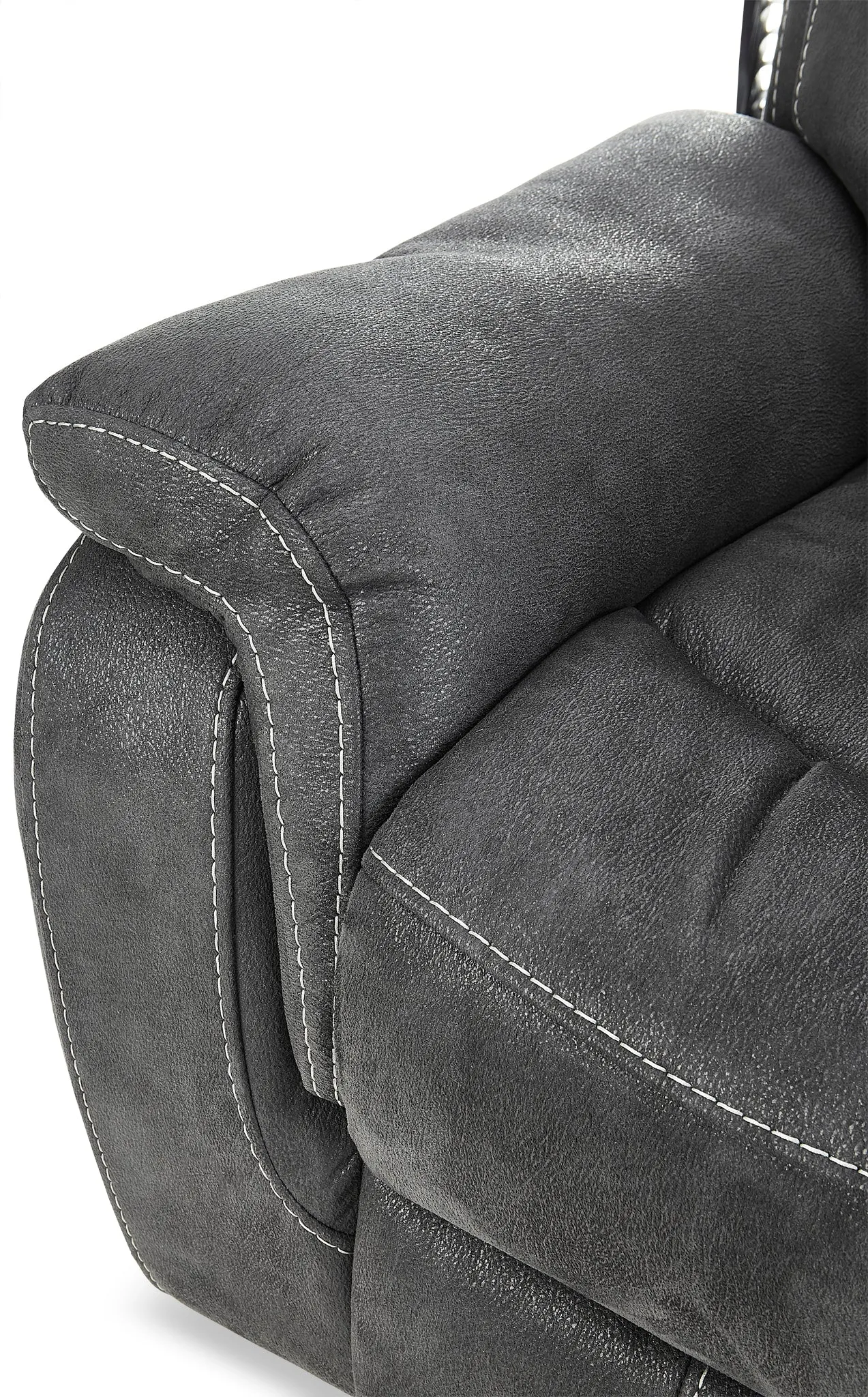 Morrow II Reclining Sofa, Loveseat and Glider Recliner Set - Grey