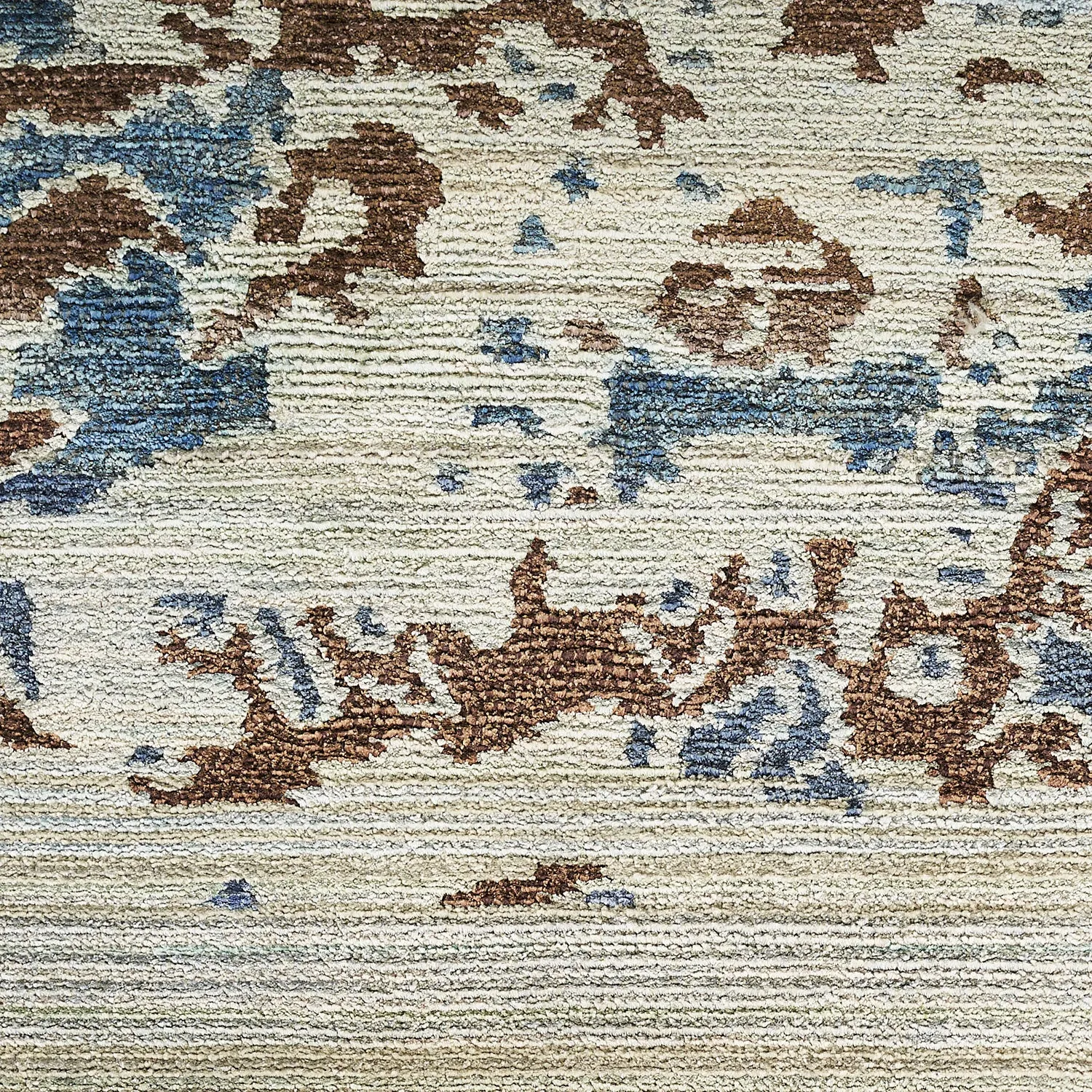 Multicolored Nu Vibrant Modern Tibetan Silk Rug - 9' x 11'1"