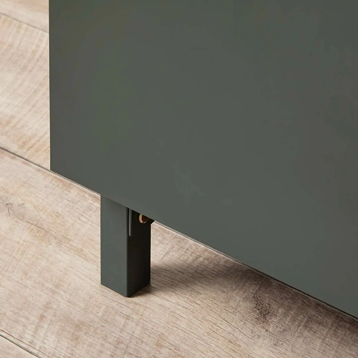 Murphy Entertainment Unit - Green/Natural Mocka